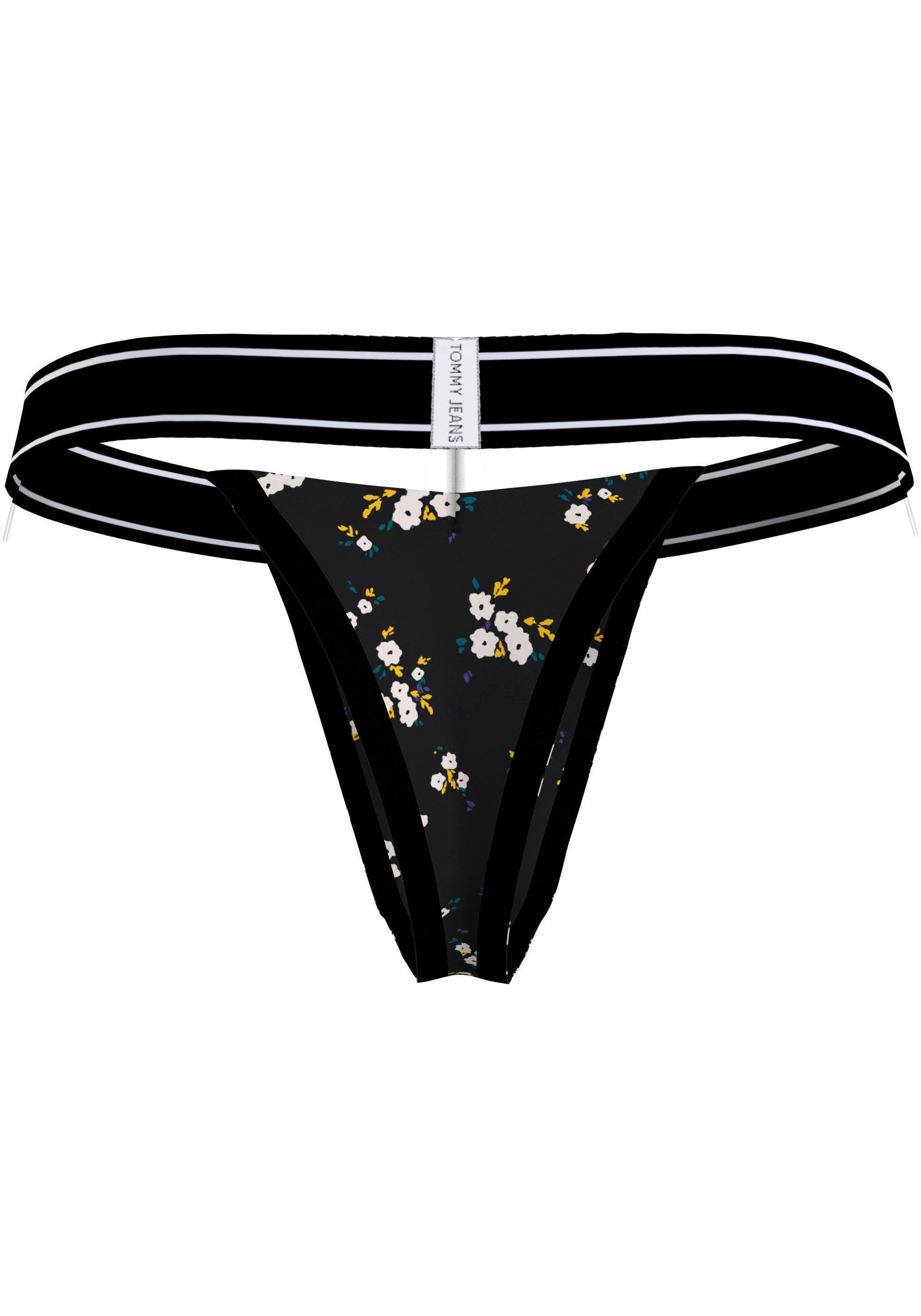 Tommy Hilfiger Underwear Tanga THONG PRINT met bloemenprint, logo-inscriptie