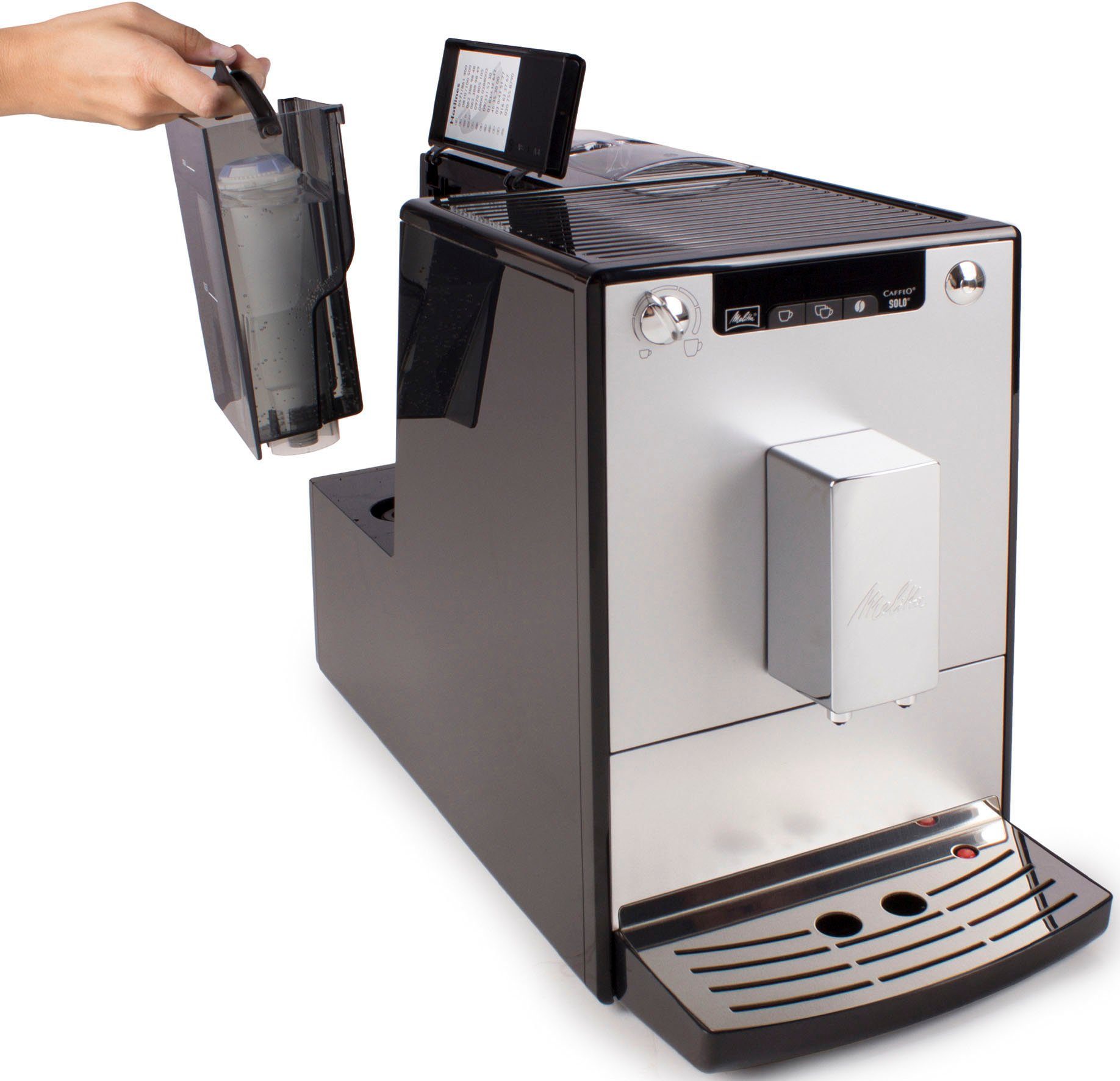 Melitta Volautomatisch koffiezetapparaat Solo® E950-201, zwart, Perfect voor caffè crema & espresso, slechts 20 cm breed