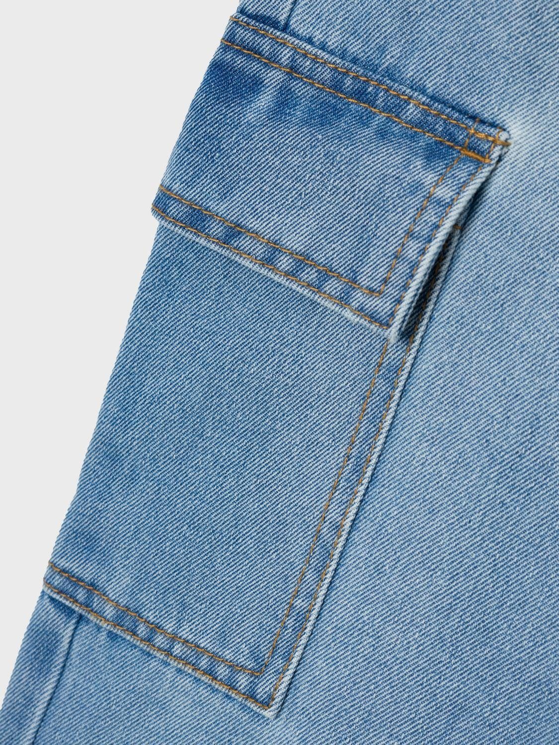 Name It Wijde jeans NKFROSE HW WIDE CARGO JEANS 6190-BS NOOS