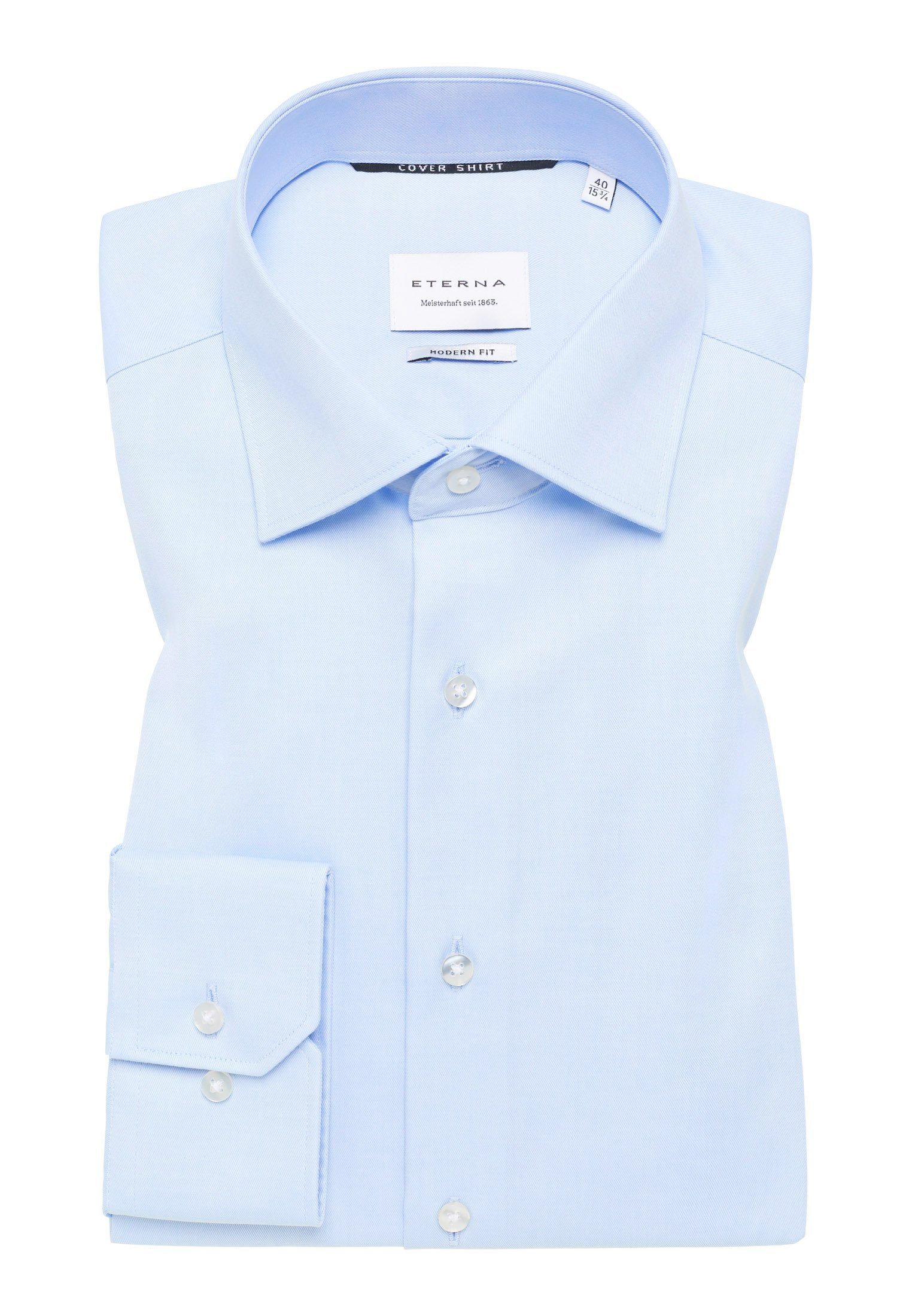 Eterna Overhemd met lange mouwen MODERN FIT NON IRON (strijkvrij)