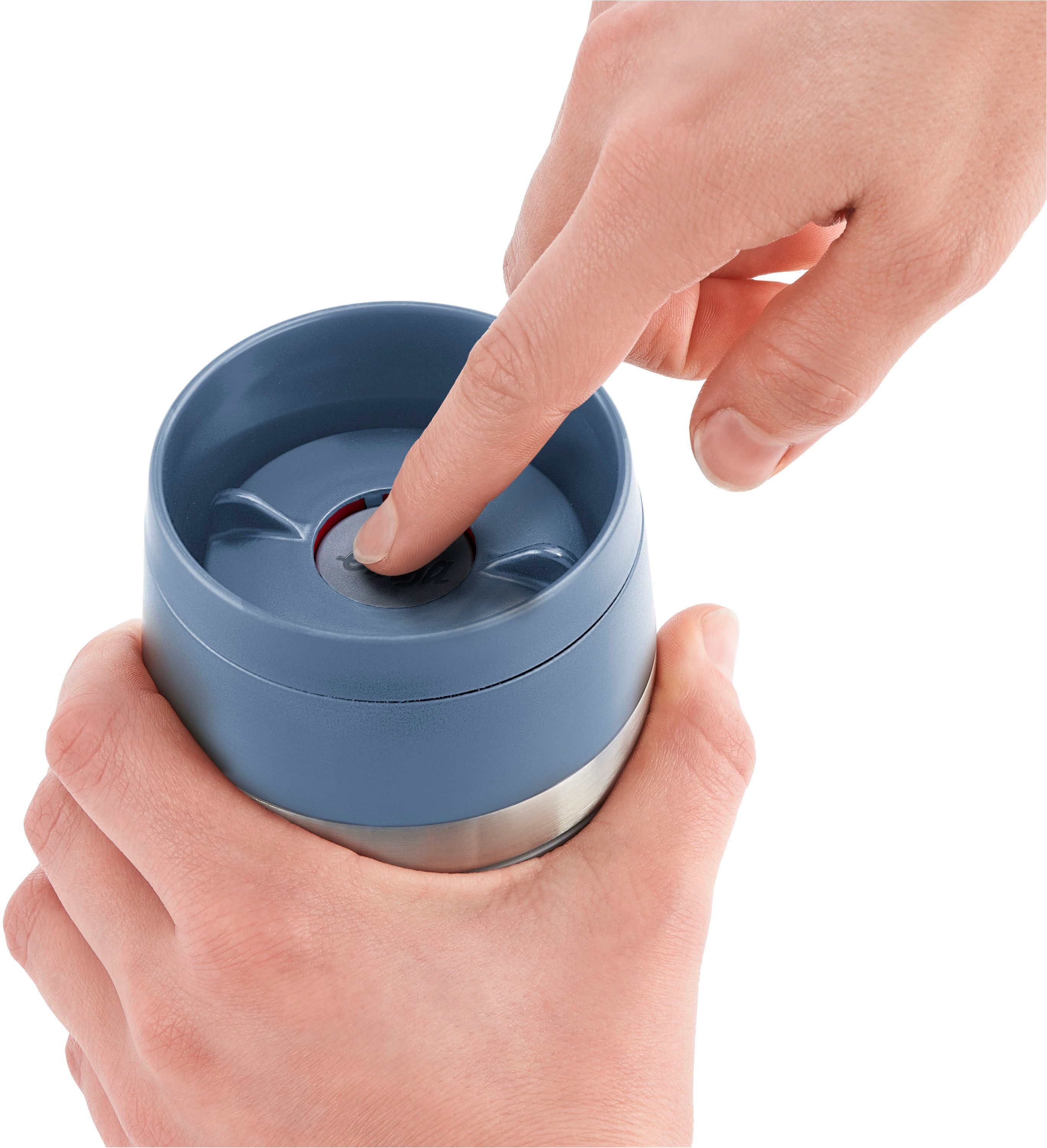 Emsa Thermosbeker Travel Mug Eco 0,36 liter, lekvrij, 8 uur koud, 4 uur warm, 360° drinkopening (1-delig)