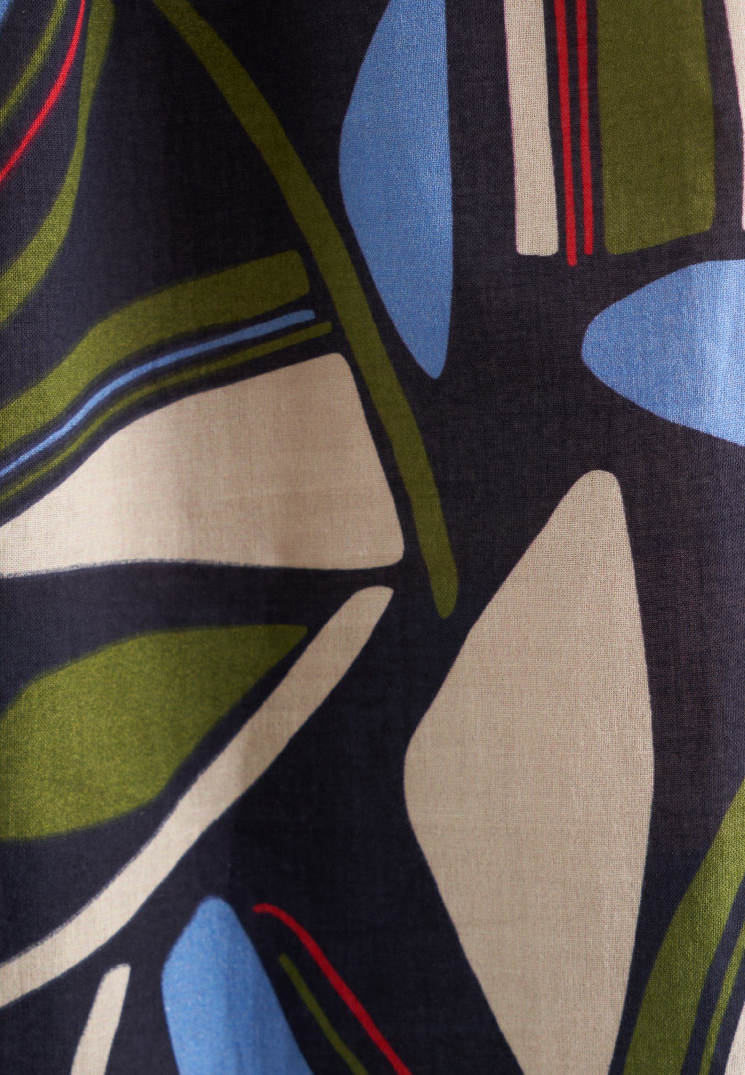 seidensticker Klassieke blouse Zwarte roos Tuniek bloemmotief