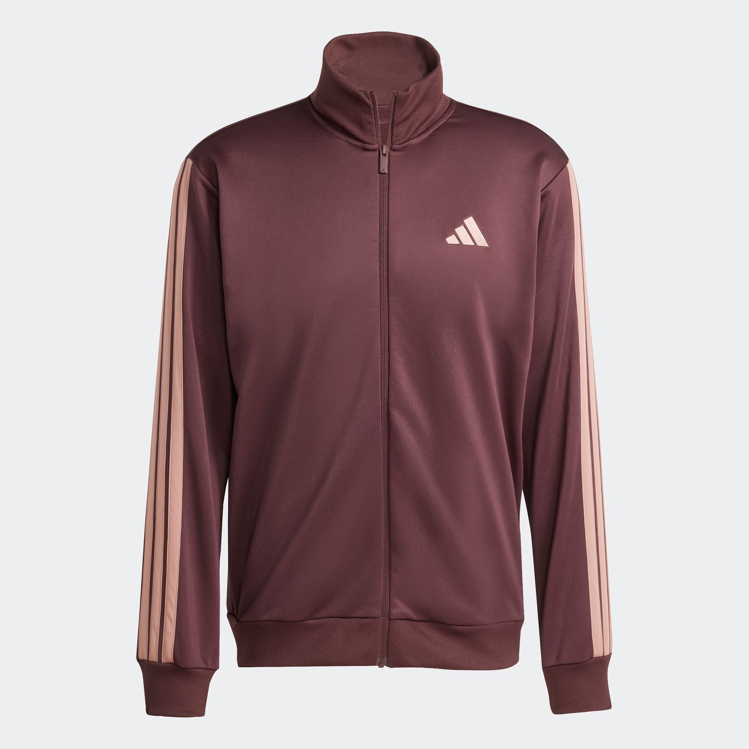 adidas Sportswear Trainingspak M 3S FT TT TS drie-strepen trainingspak van zacht french terry materiaal (2-delig)