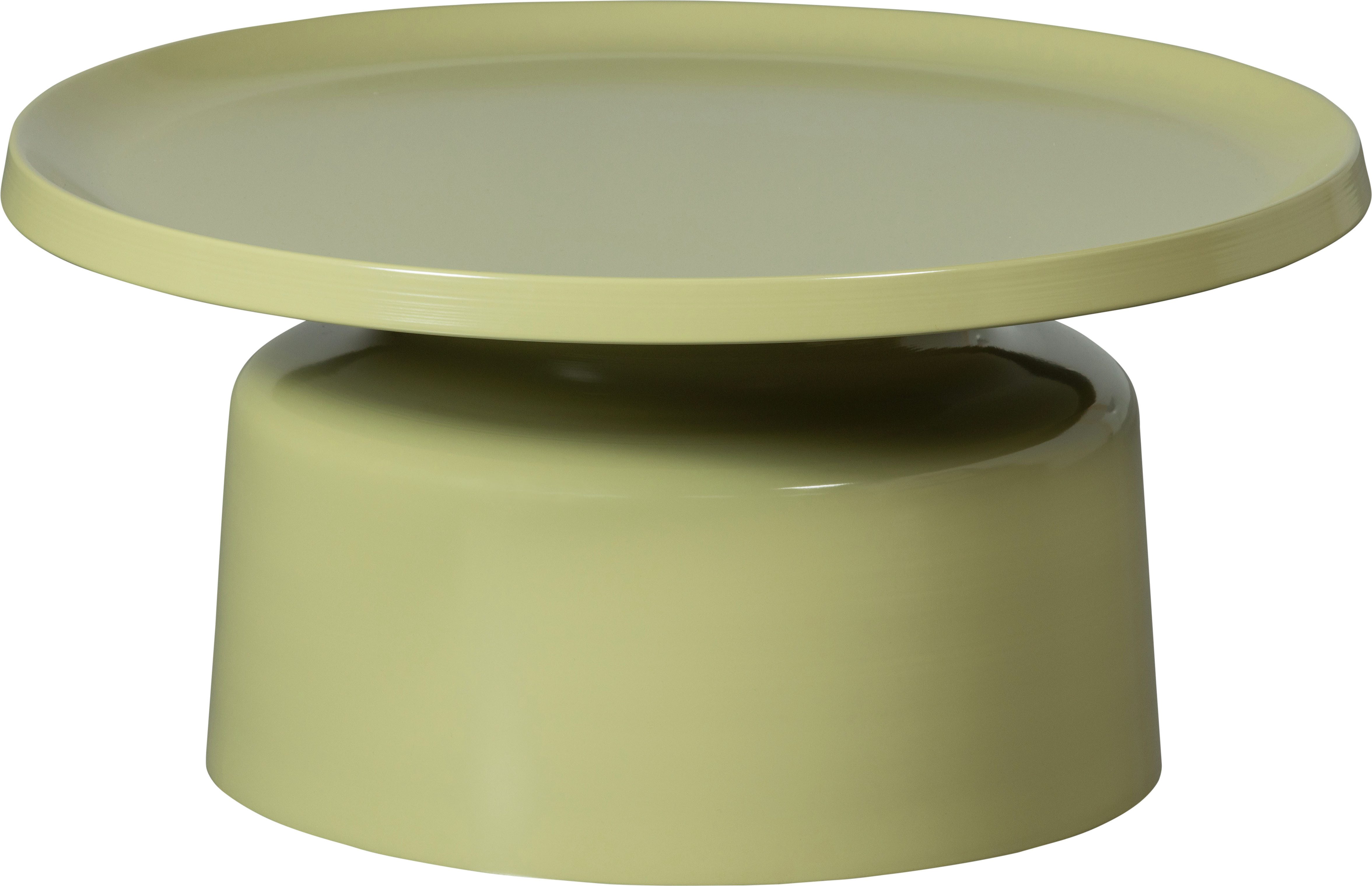 WOOOD Salontafel Duuk van ijzer, ronde vorm, h 35 cm x b 74 cm salontafels grijs