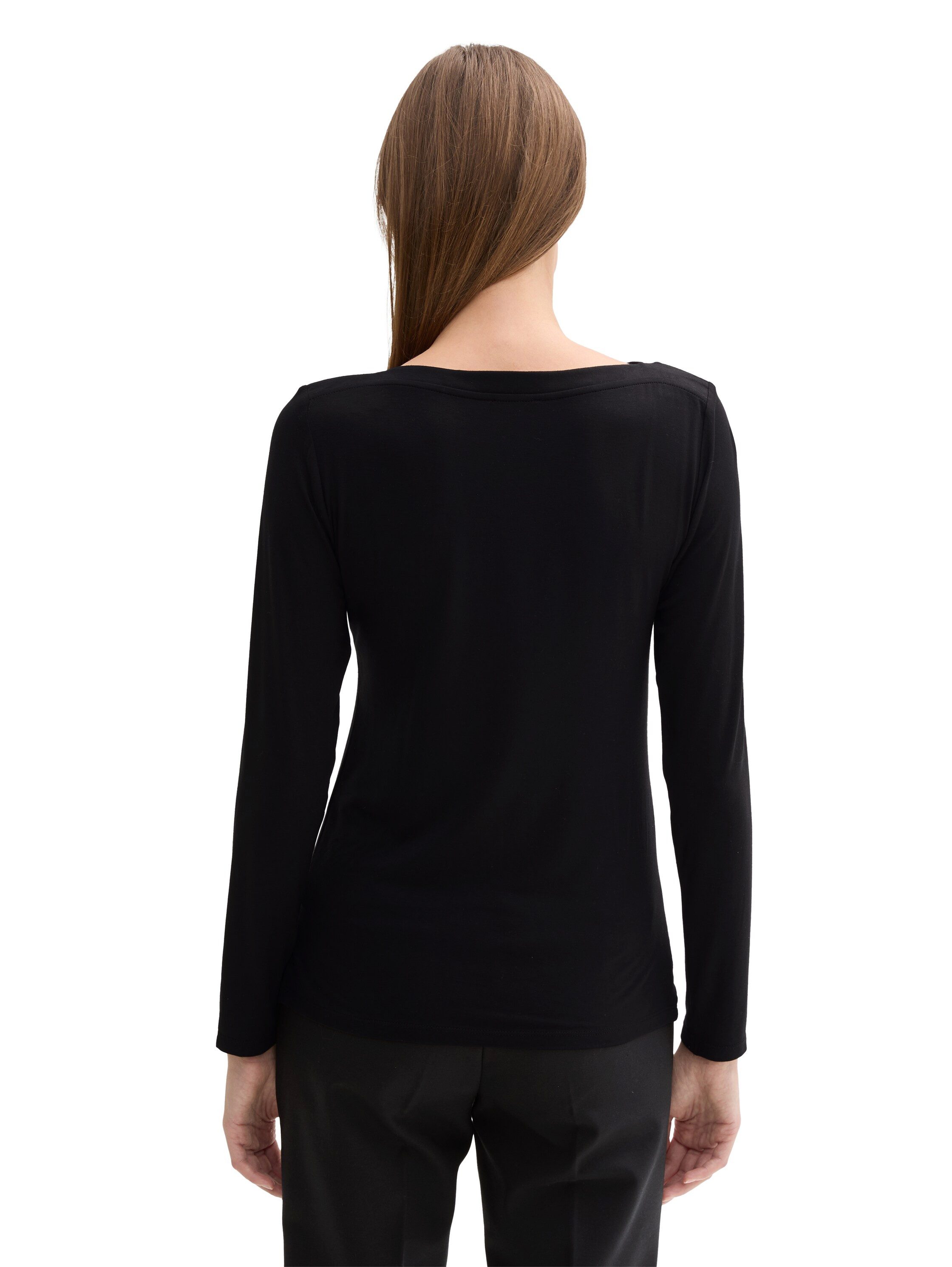 Tom Tailor Shirt met lange mouwen met boothals