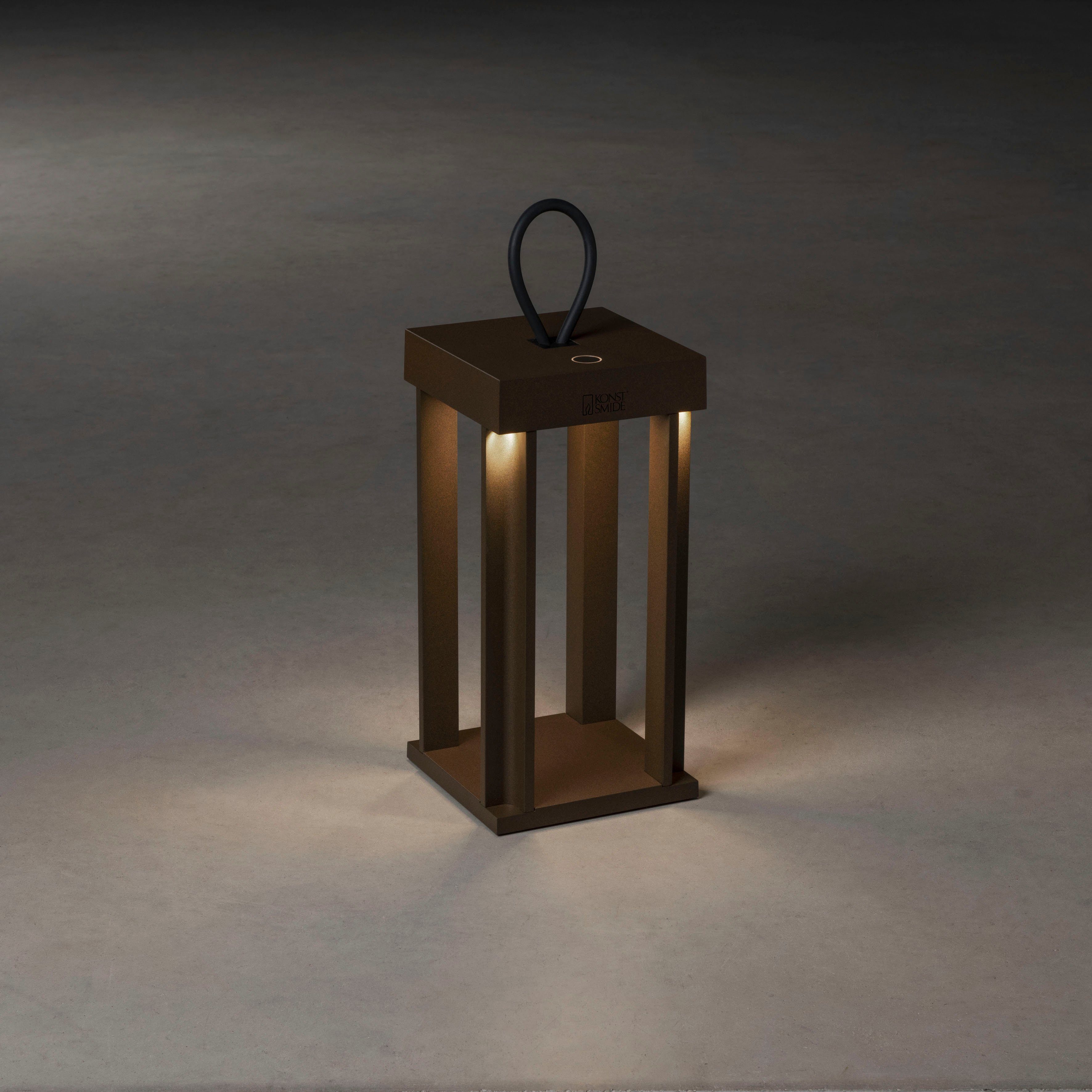 KONSTSMIDE Led-lantaarn Cannes Cannes LED USB-lantaarn 42cm, dimbaar 2700/3000K (2 stuks)