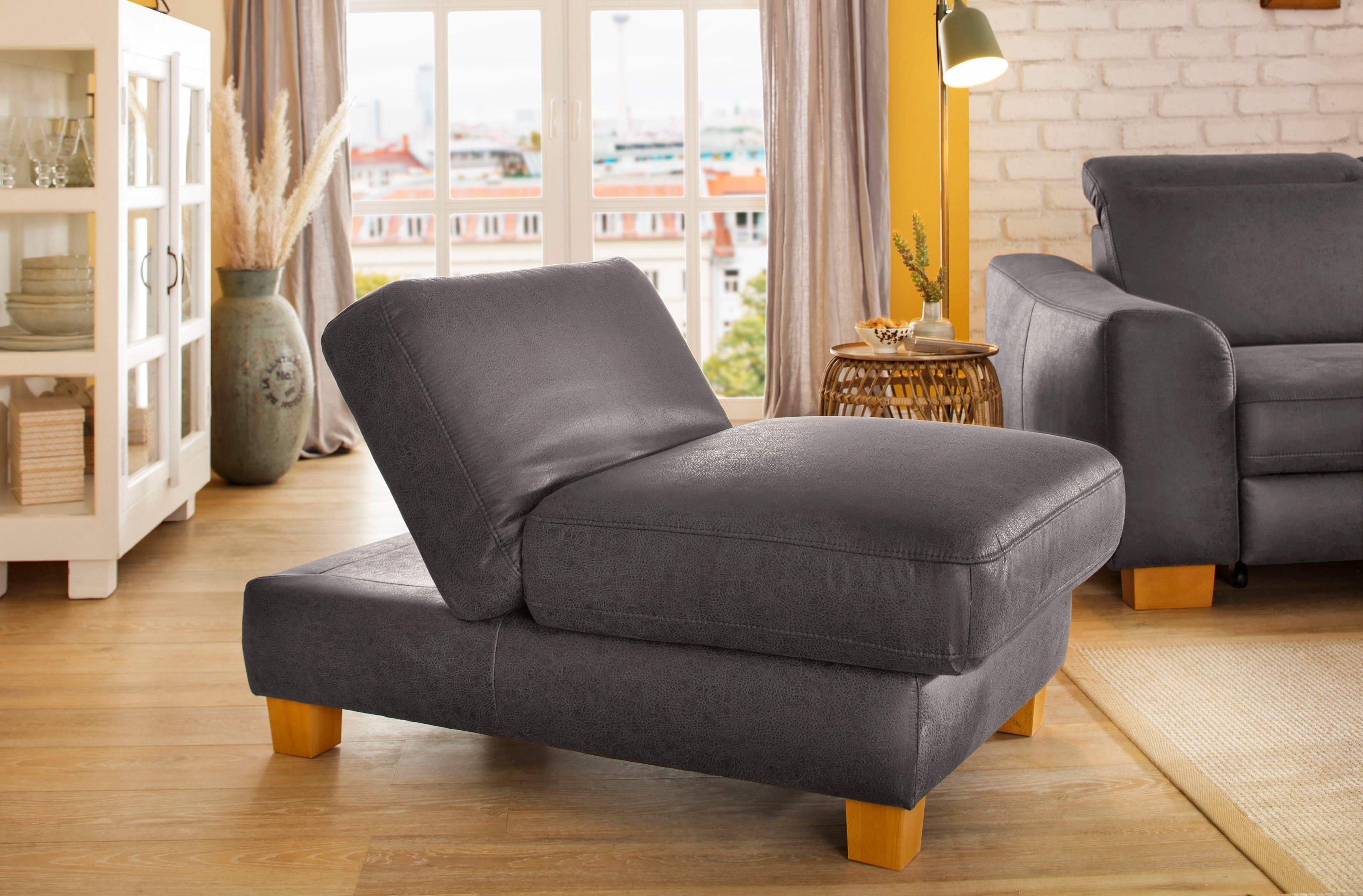 Home affaire Hocker Dundee met inklapfunctie - als een fauteuil te gebruiken