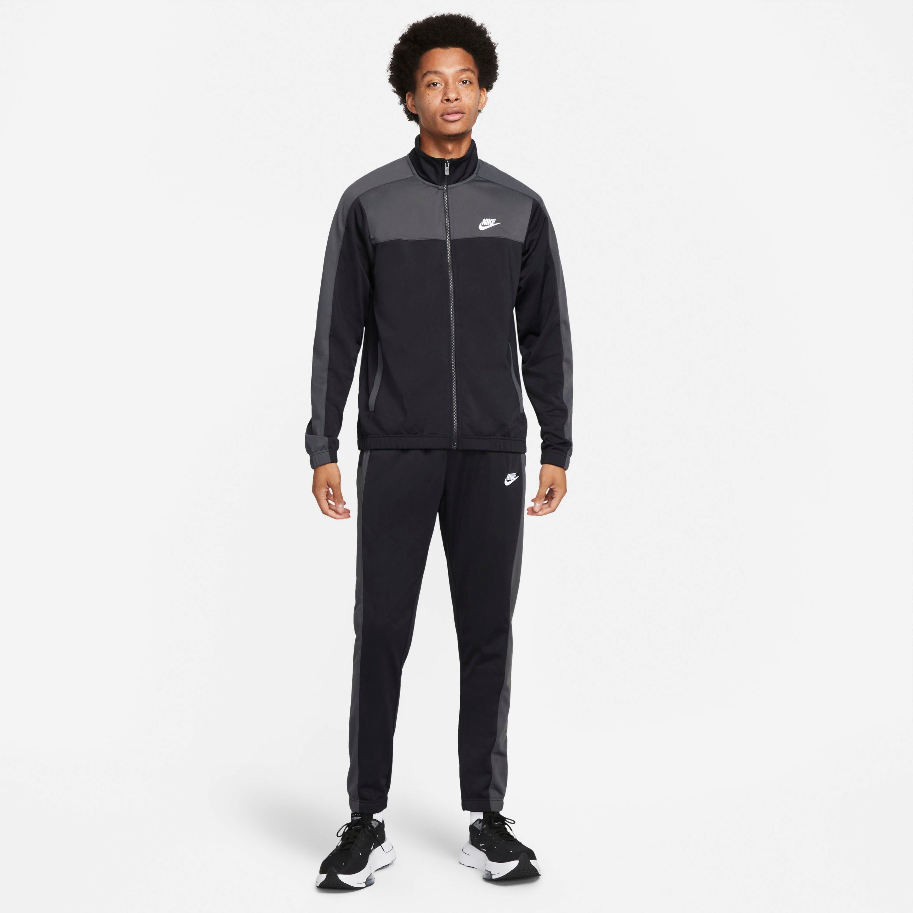 Nike Sportswear Trainingspak Sport Essentials Men's Poly-Knit Track Suit heren trainingspakken maat M zwart