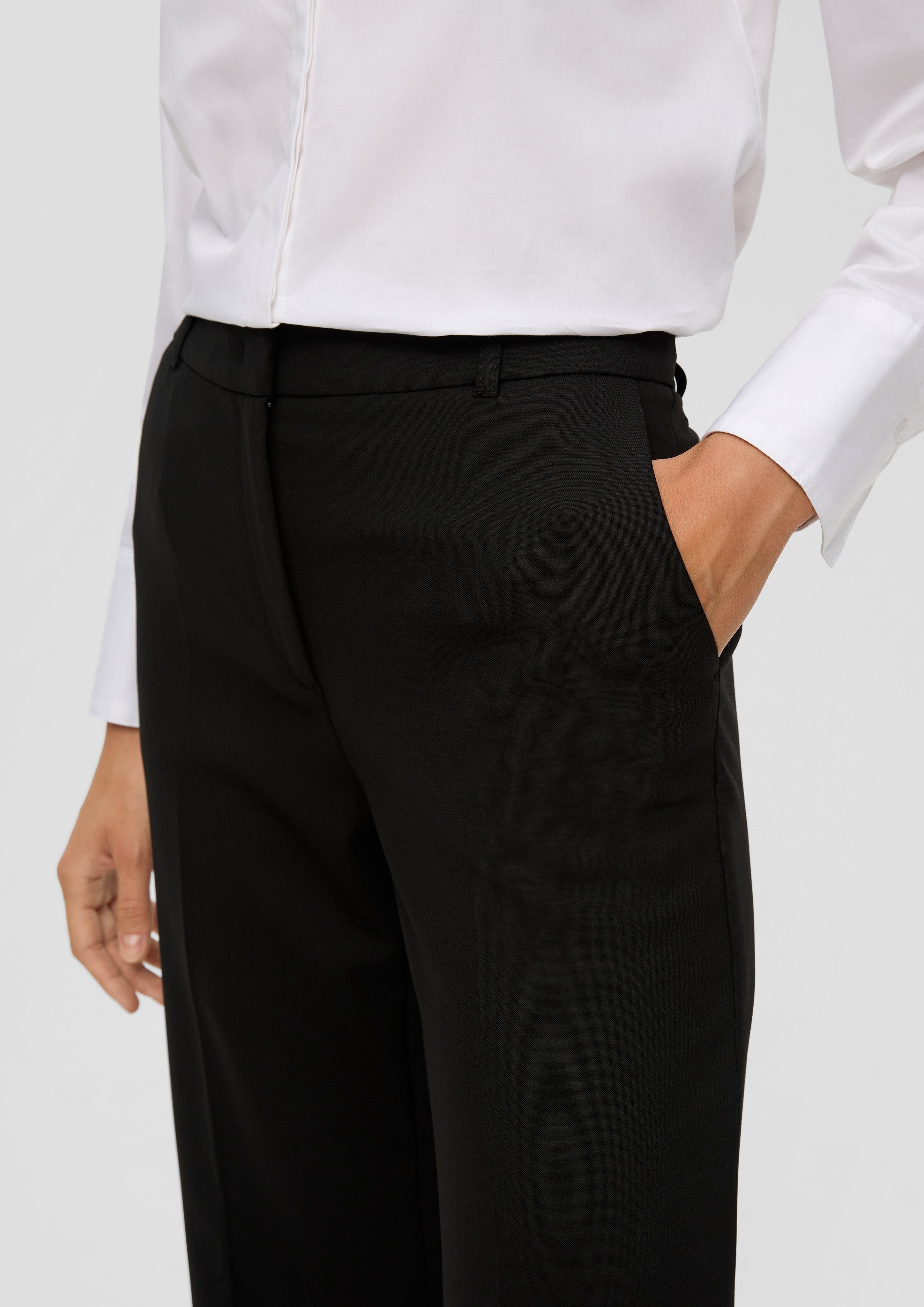 s.Oliver BLACK LABEL Persplooibroek in unikleur