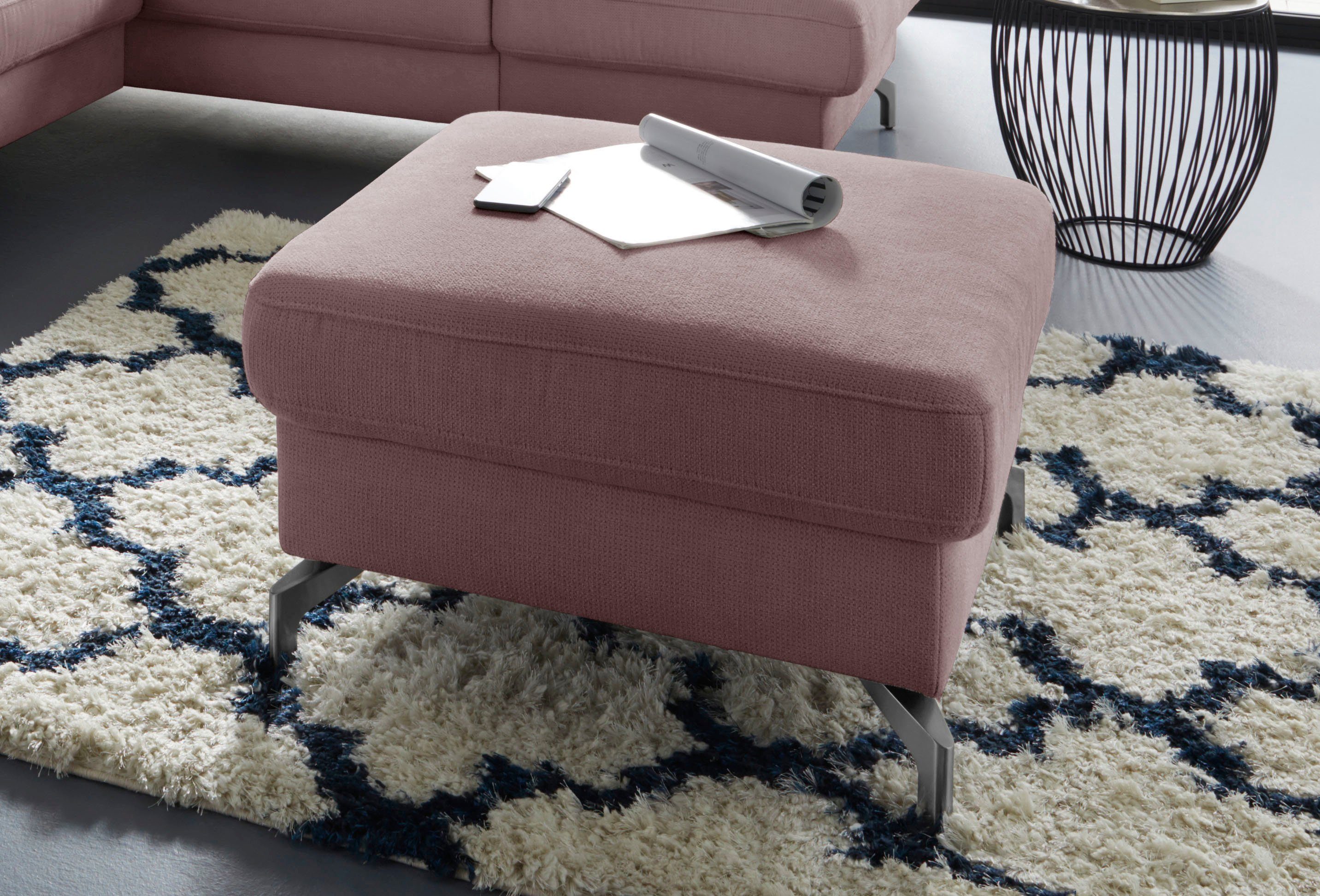 sit&more Hocker Poothoogte 12 cm, naar keuze met verschillende pootkleuren