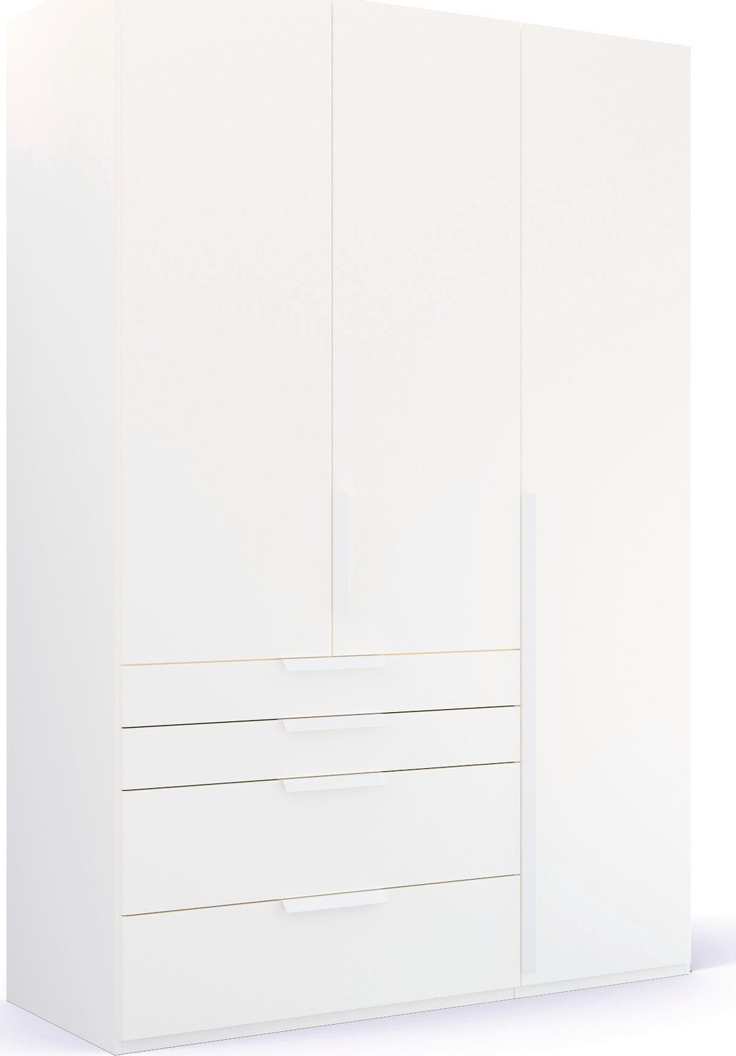 rauch Draaideurkast Purisma met laden en vele accessoires, met soft-closefunctie kledingkasten wit