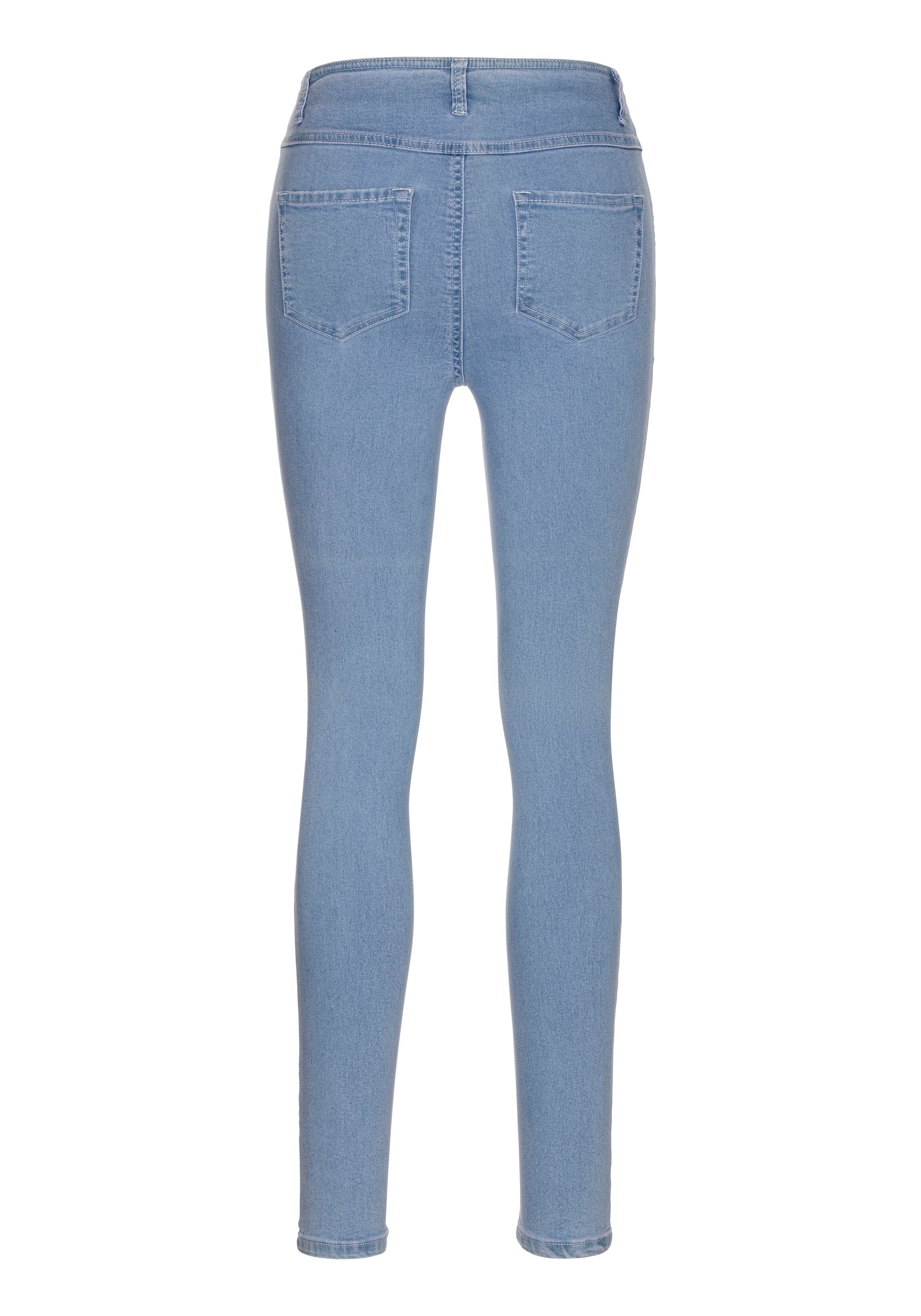 Arizona Skinny fit jeans Ultra Stretch hoge taille, enkel-lang, elastisch denim-materiaal