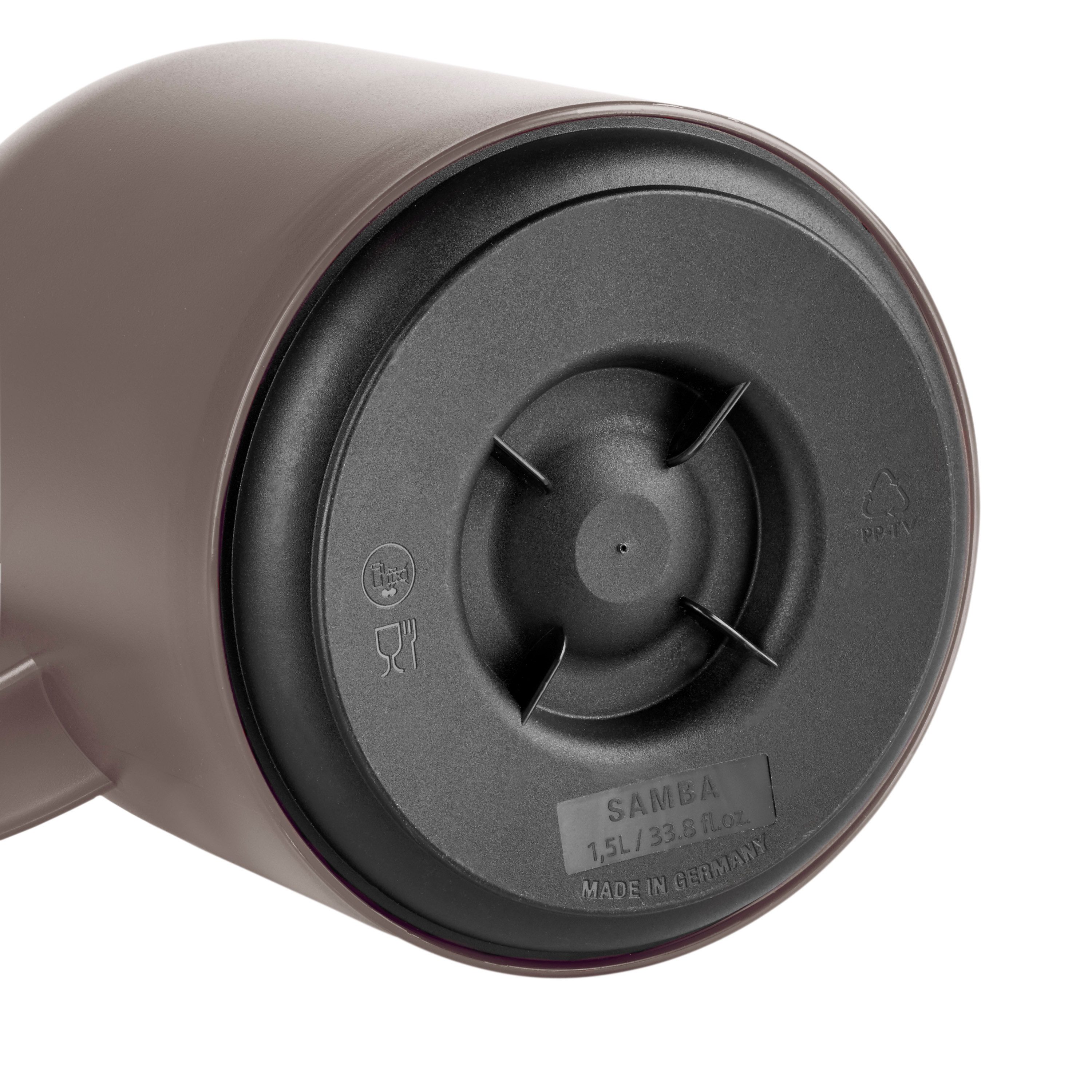 Emsa Thermoskan Samba XXL-model, tijdloos design, eenvoudige drukknop, 24u koud, 12u warm