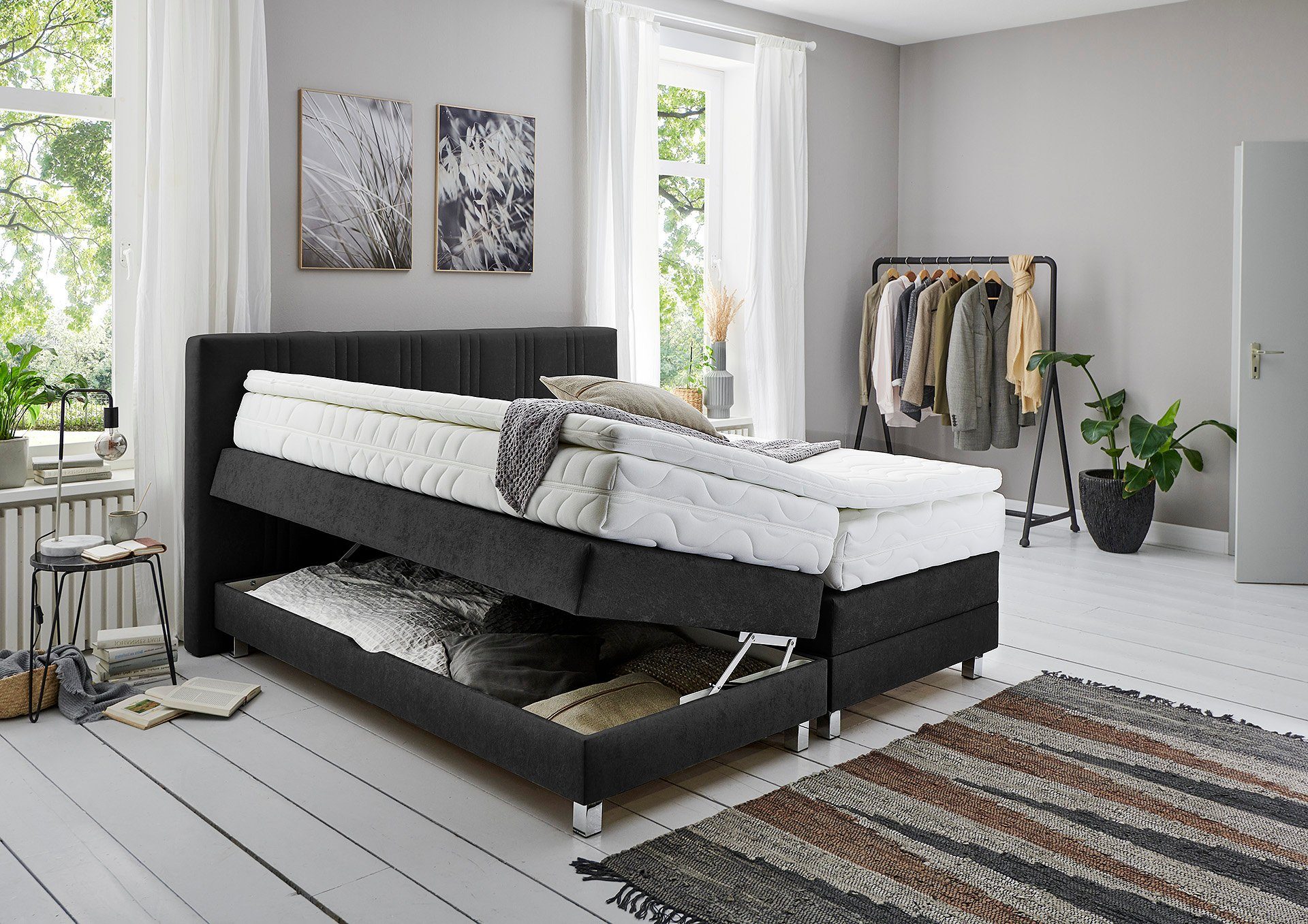 Westfalia Polsterbetten Boxspring naar keuze met bedkist en topmatras