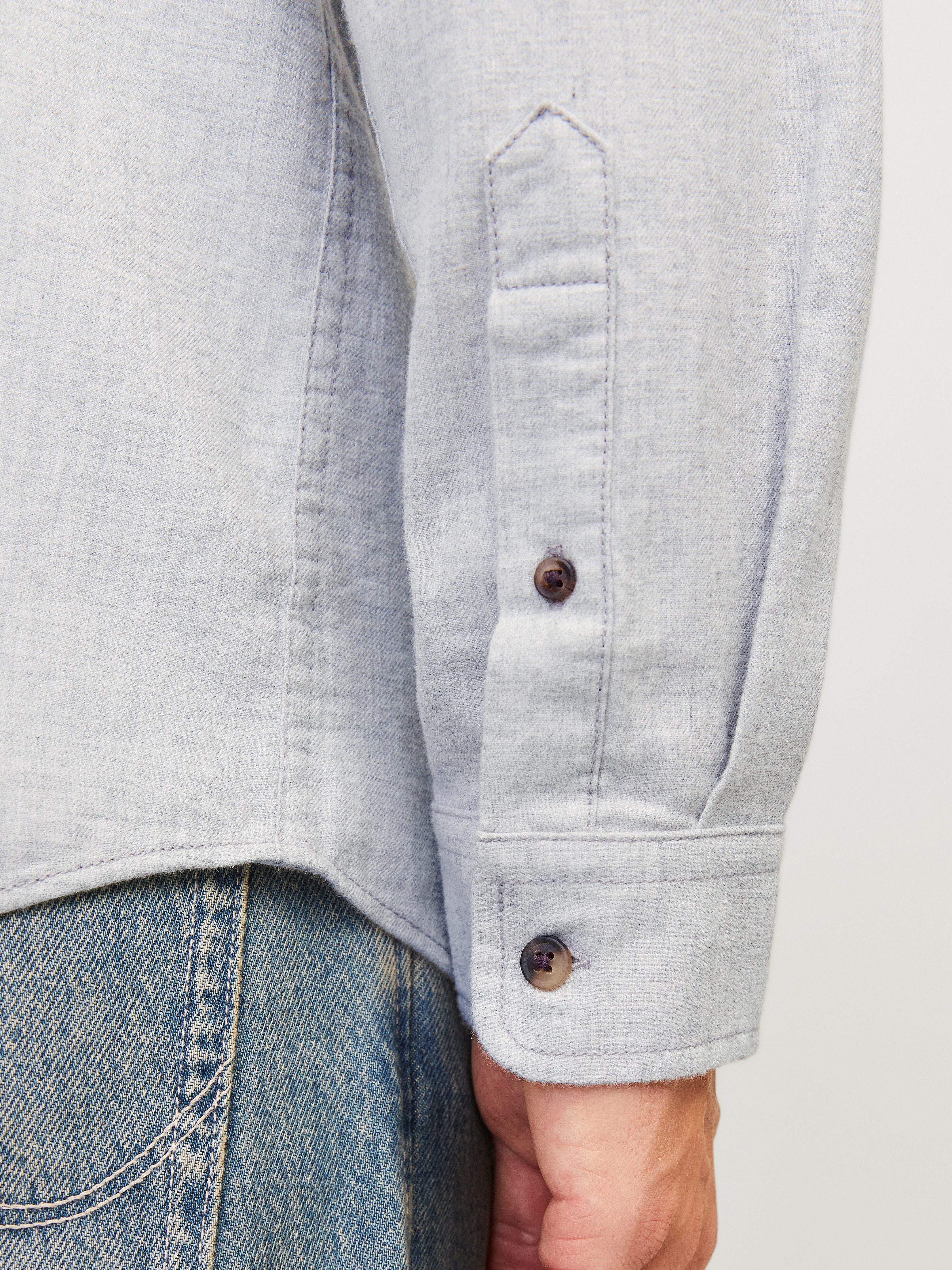 Jack & Jones Overhemd met lange mouwen JJEBAND MELANGE SHIRT LS SN
