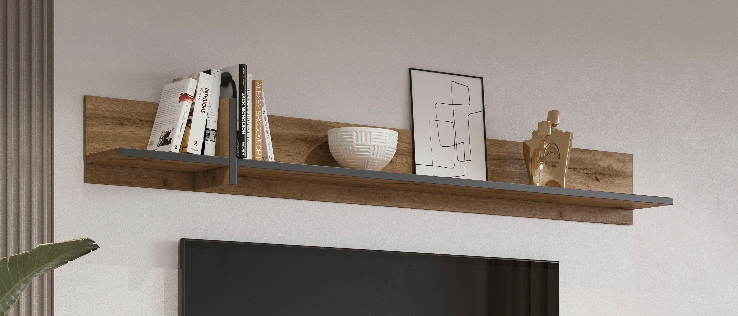 INOSIGN Wandrek Cross,Breedte 180 cm, moderne wandplank