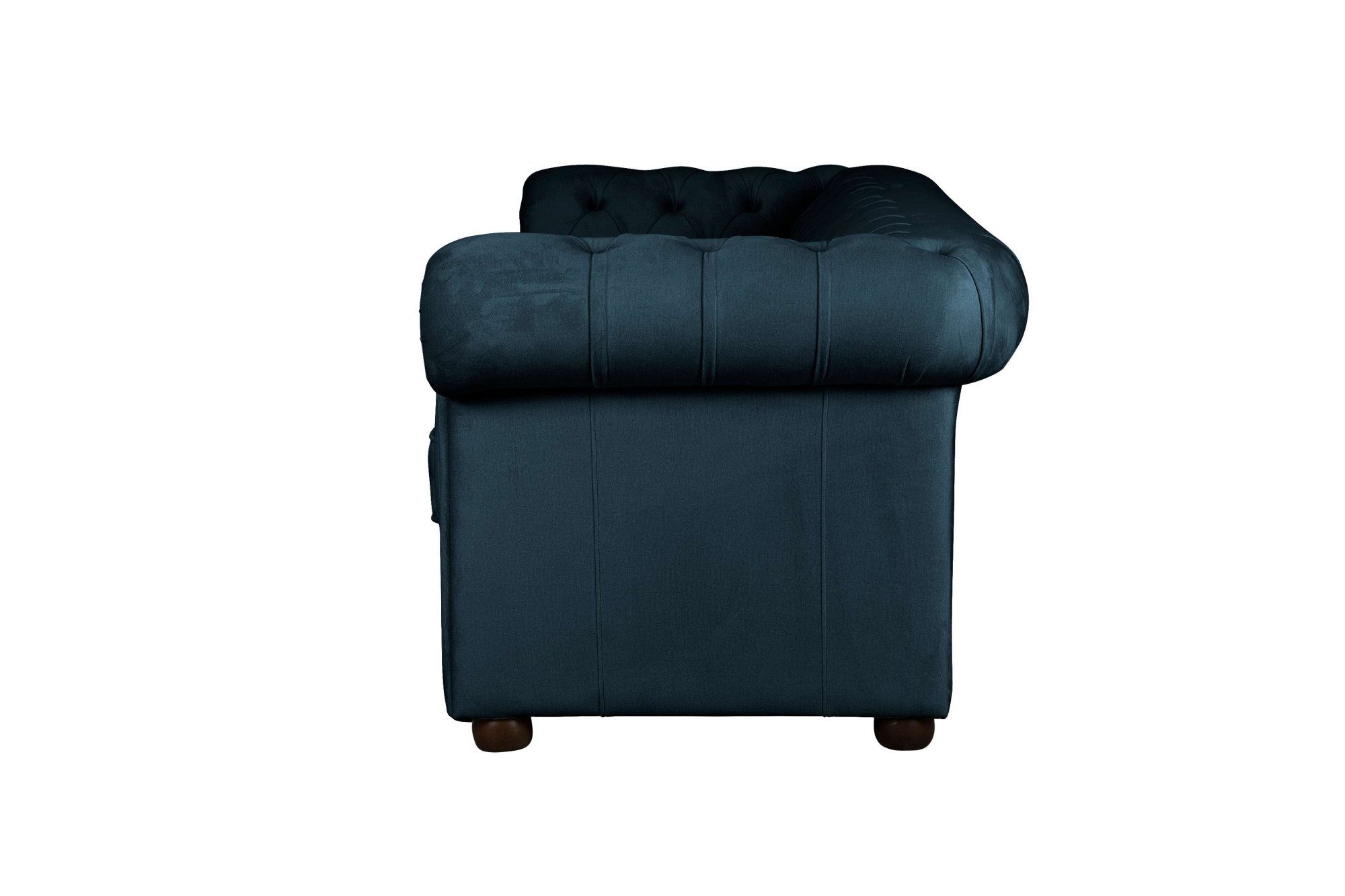 Home affaire 2-zitsbank CHARENTE, Chesterfield bank, golfvering, afmetingen: B/D/H: 147/89/74 cm