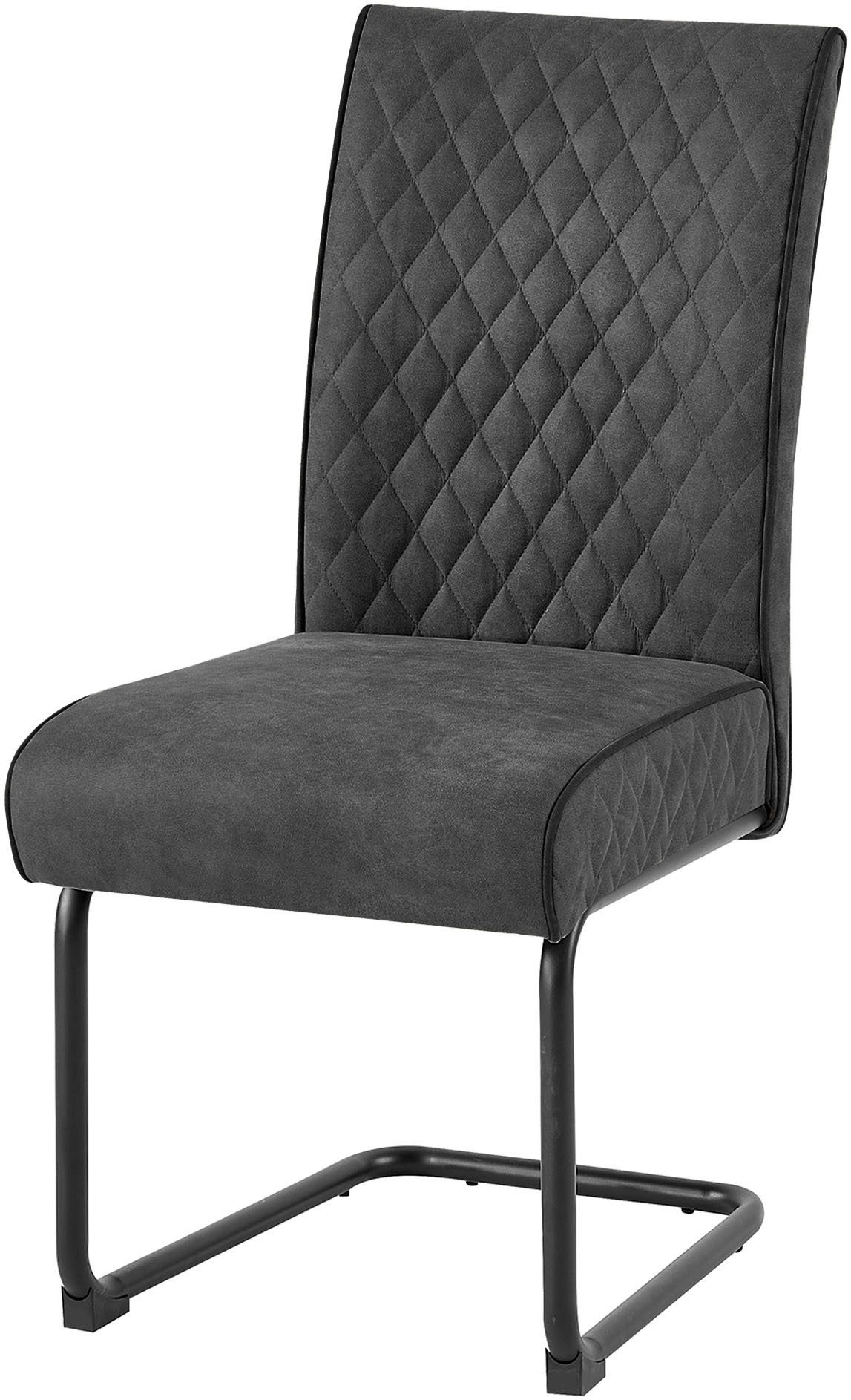 byLIVING Vrijdragende stoel Maria-XXL set van 2 met comfortabele verenbekleding en xxl belasting tot 150 kg (set, 2 stuks)