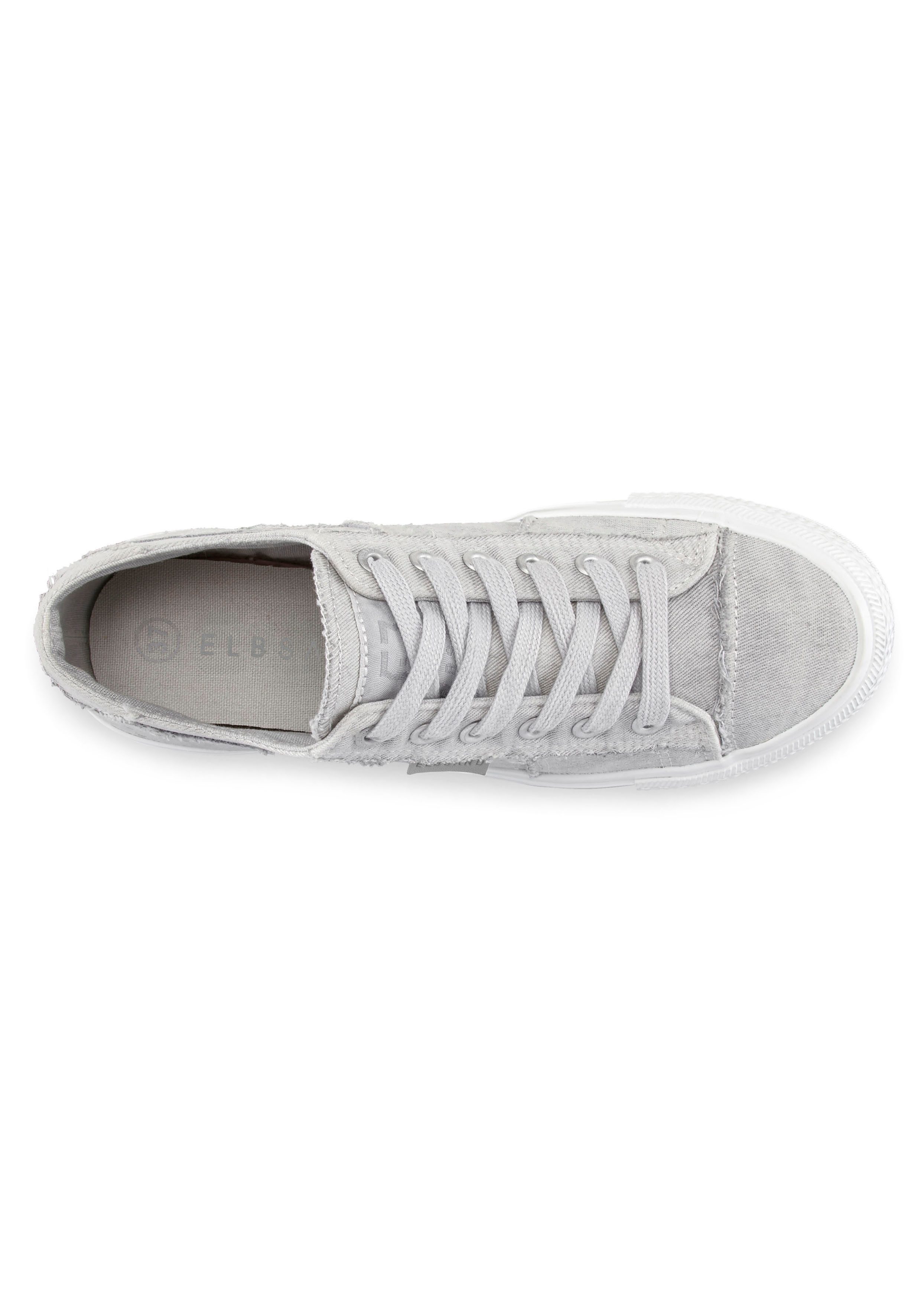 Elbsand Sneakers Veterschoenen Veterschoen, vrijetijdsschoen van textiel, used-look VEGAN