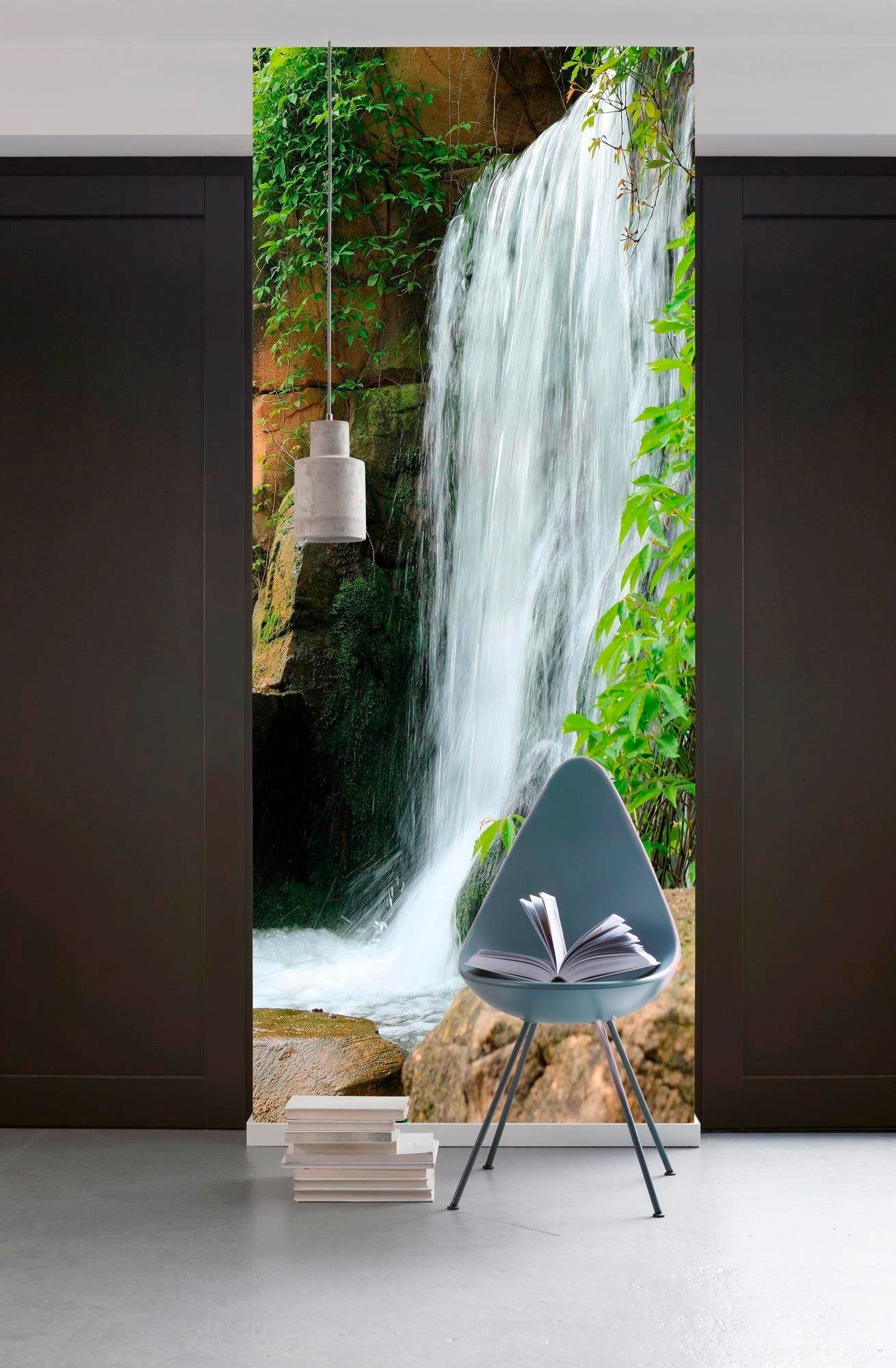 Komar Vliesbehang Digitale print vlies - Swoosh - Afmeting 100 x 280 cm (1 stuk)