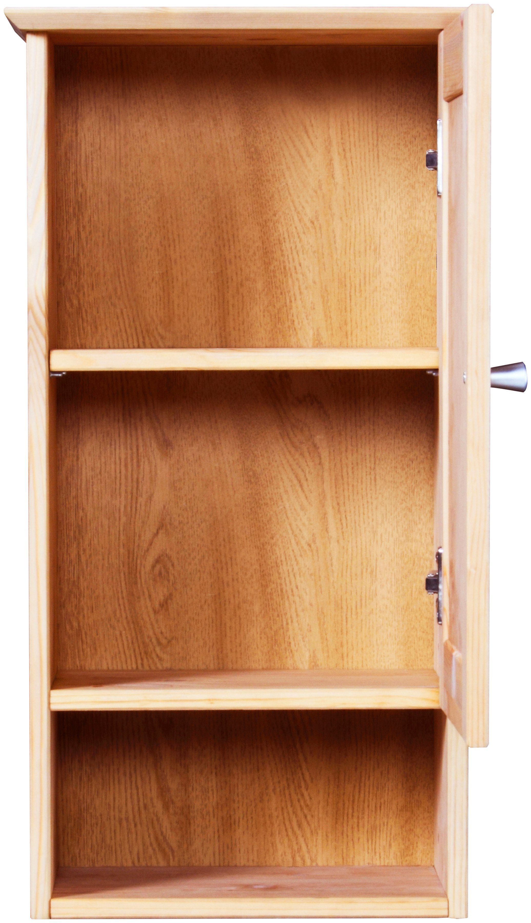 welltime Hangend kastje Venezia rustiek Badkamermeubel van massief hout, breedte 33 cm