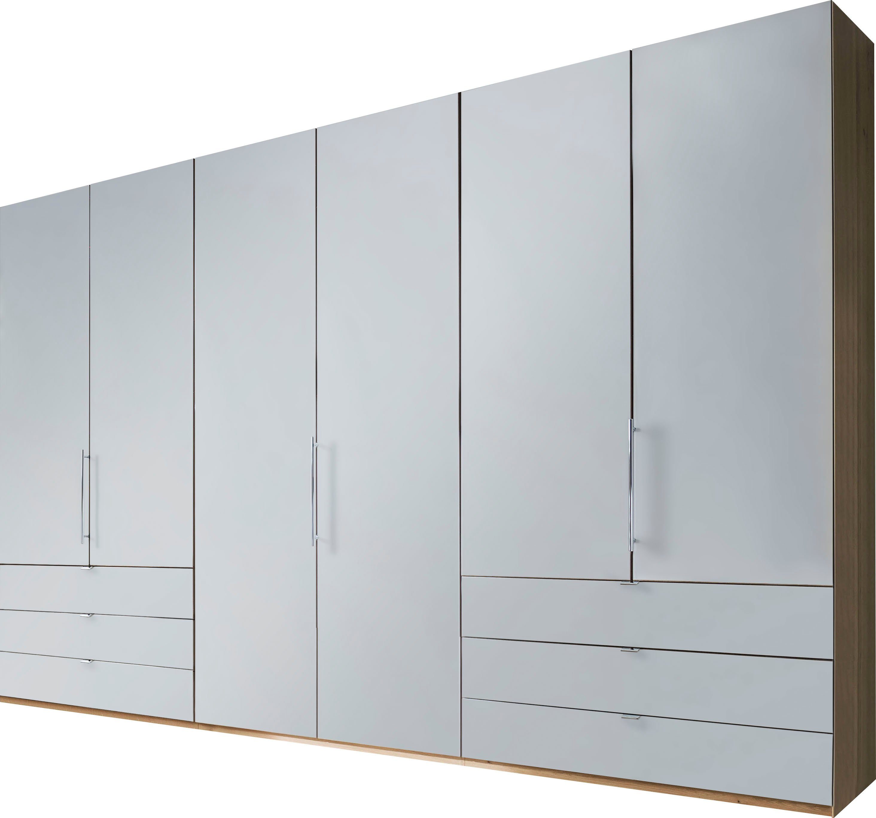 WIEMANN Vouwdeurkast Loft, in stijlvolle uitstraling, gemaakt in Duitsland robuuste glazen fronten, nauwelijks hoorbare deuren, met panorama-opening