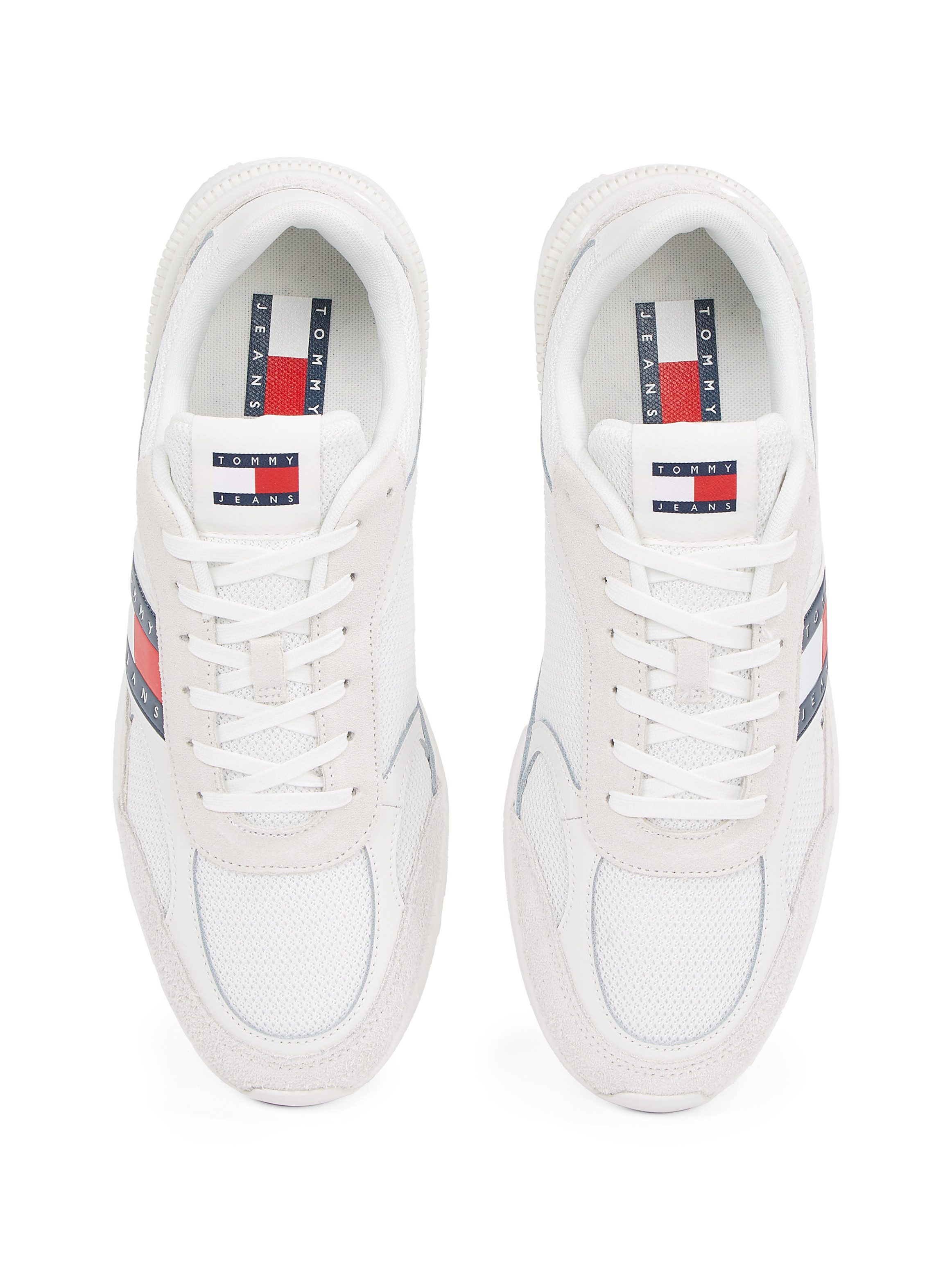TOMMY JEANS Sneakers TJM TECHNICAL RUNNER ESS , vrijetijdsschoen, halfschoen, veterschoen met gepolsterde schacht