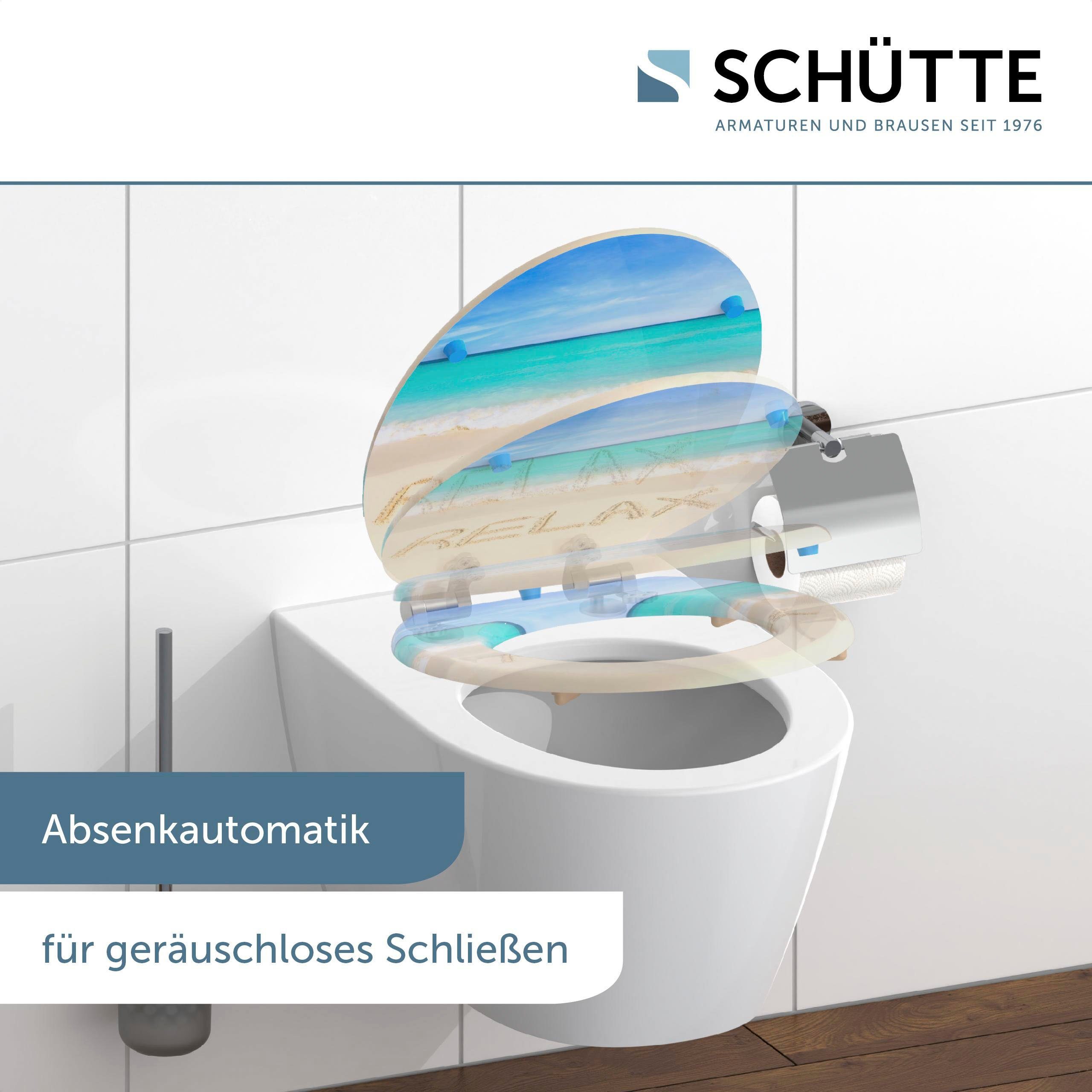 Schütte Toiletzitting Relax met softclosemechanisme en houten kern, mdf