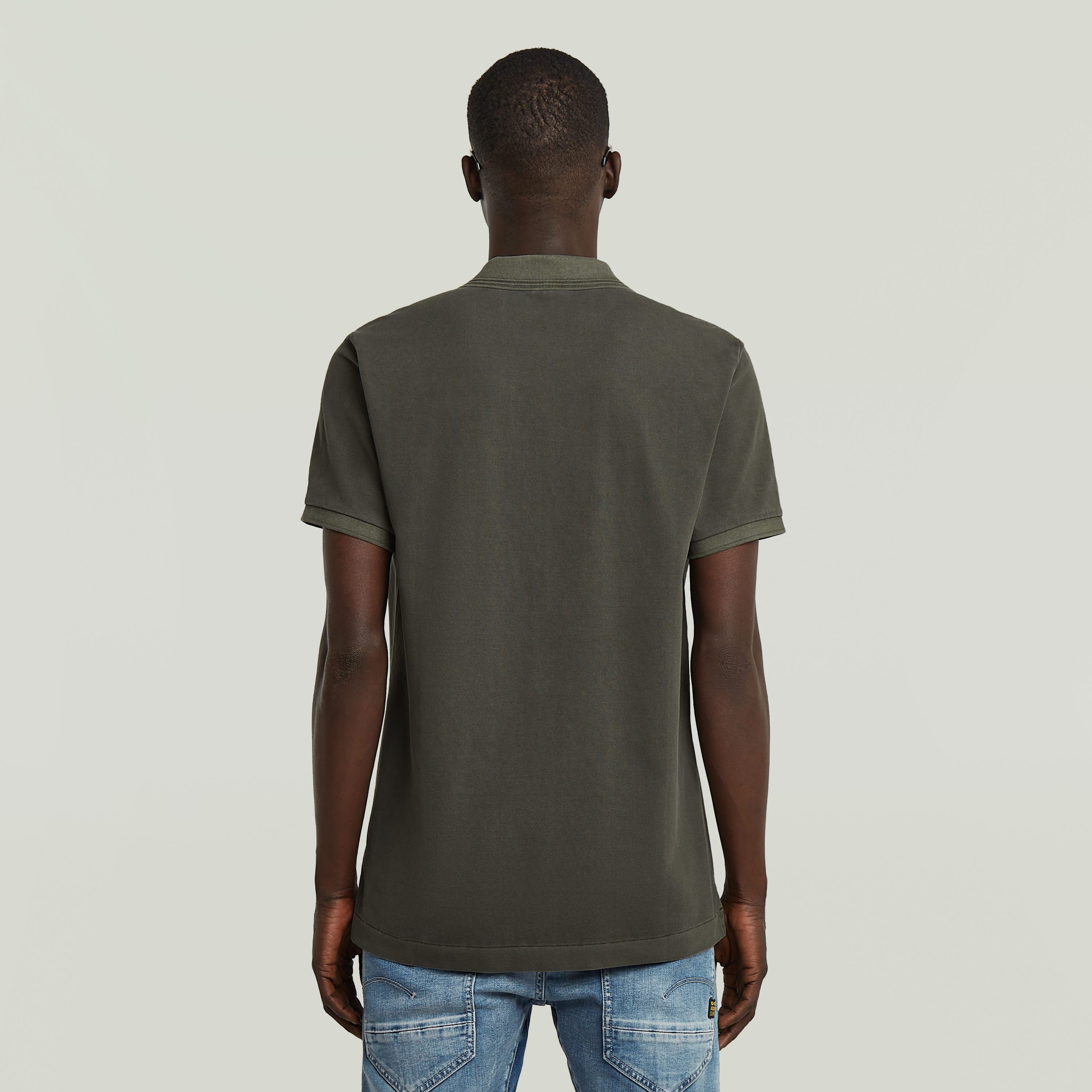 G-Star RAW Poloshirt Dunda slim fit Logo-embossing op de borst