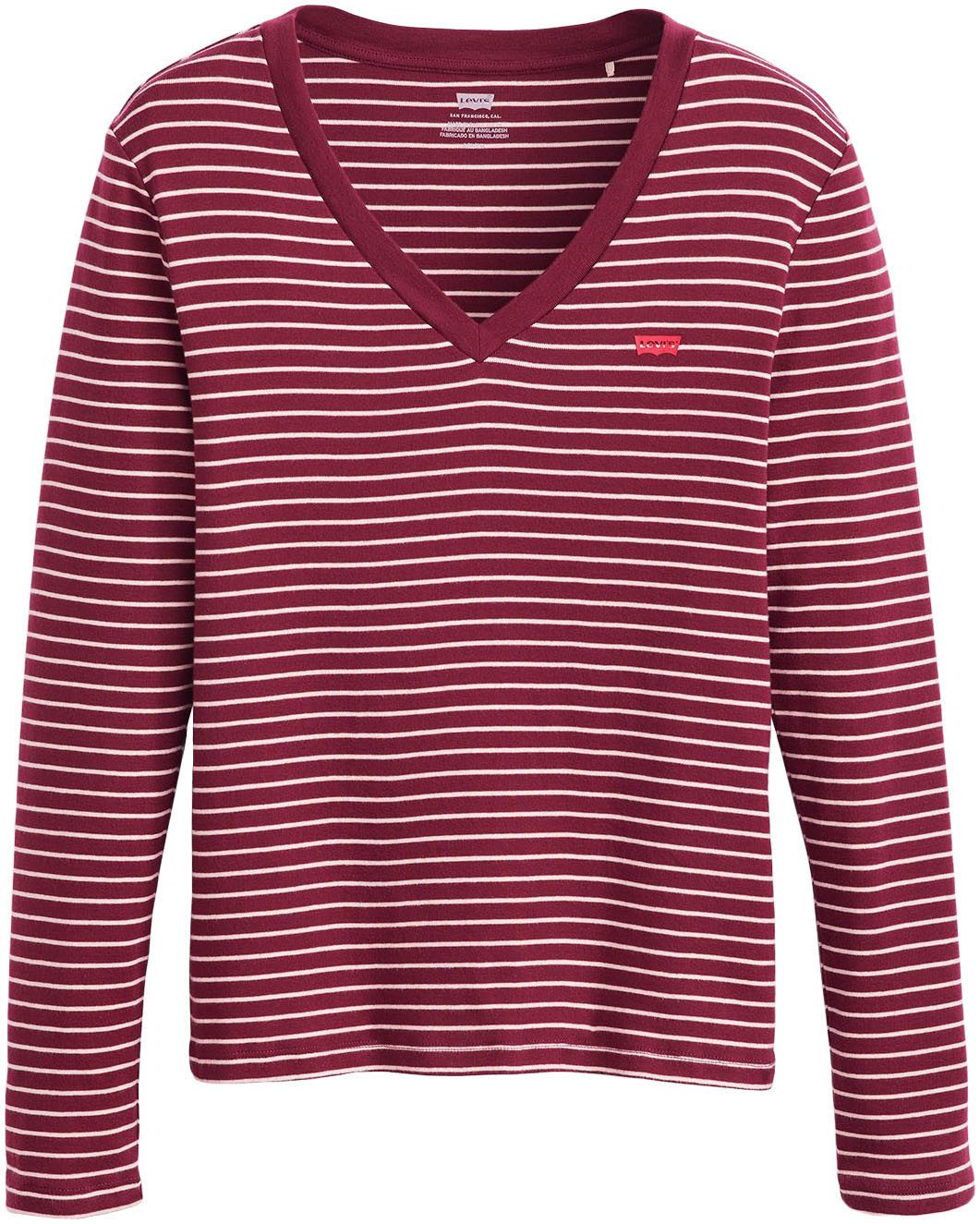 Levi's® Shirt met lange mouwen ESSENTIAL HM LS VNECK