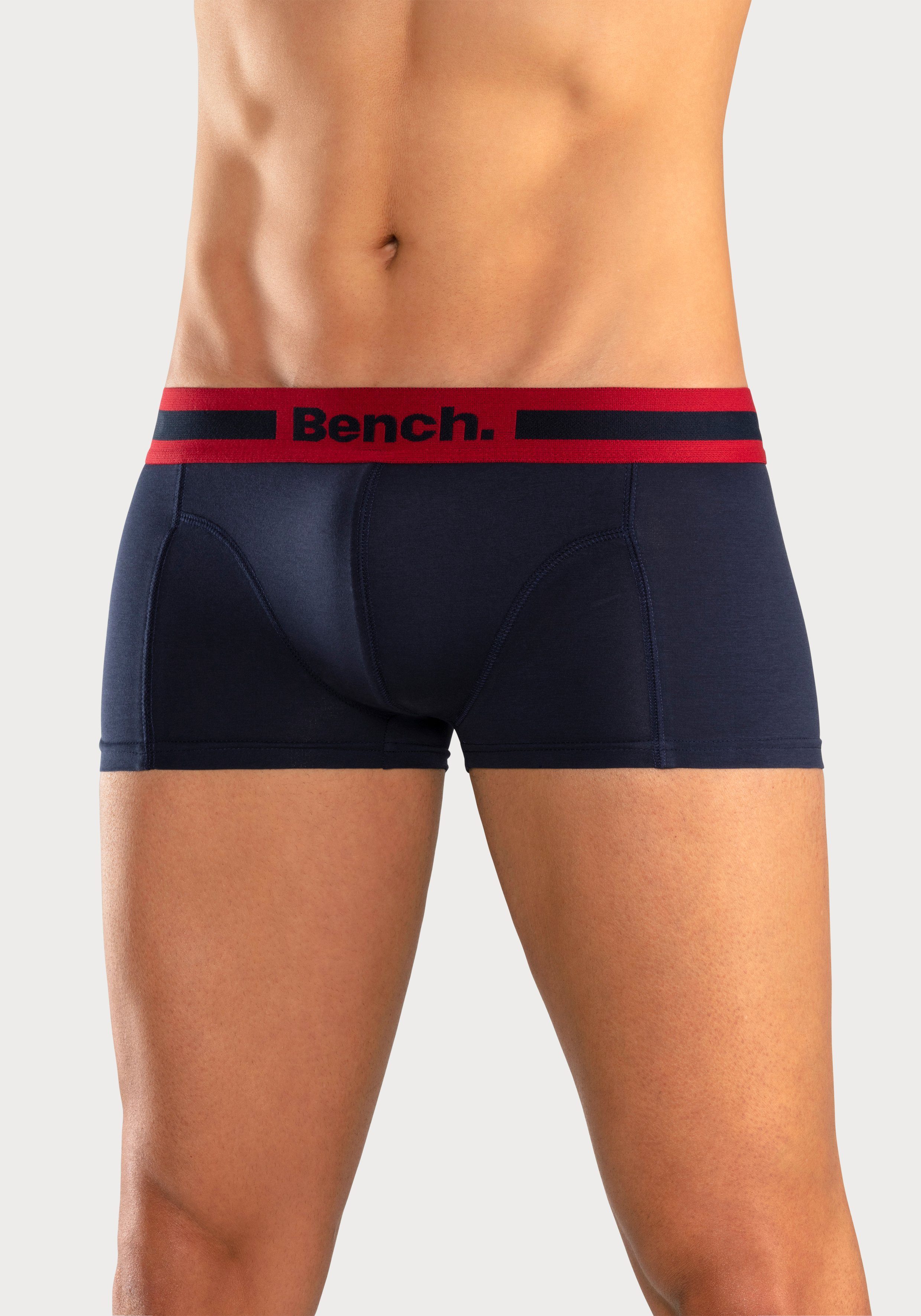 Bench. Hipster strak zittende boxershorts van katoenmix (set, 4 stuks)