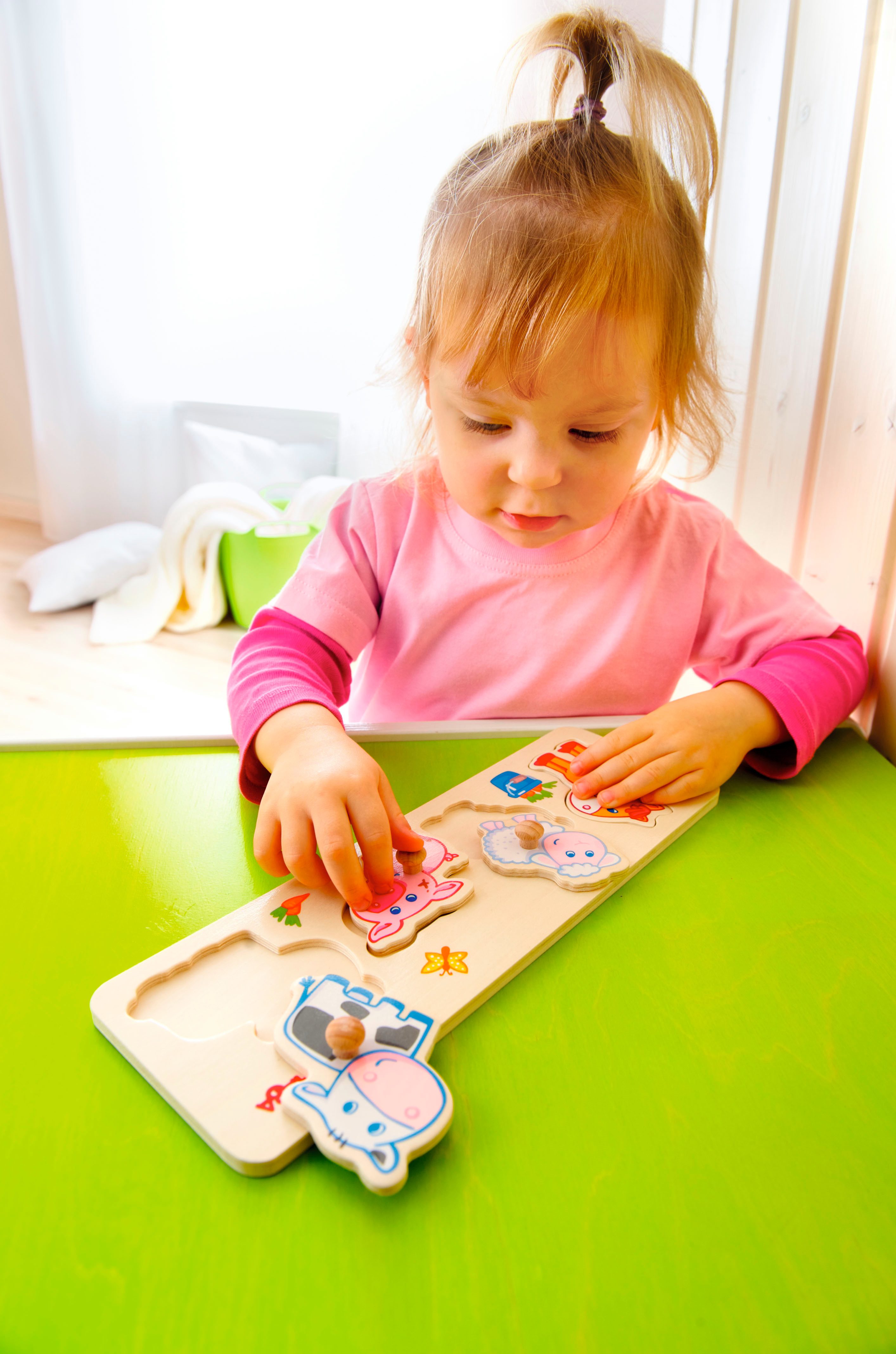 Haba Steekpuzzel Grijp puzzel boerderij-dierkinderen