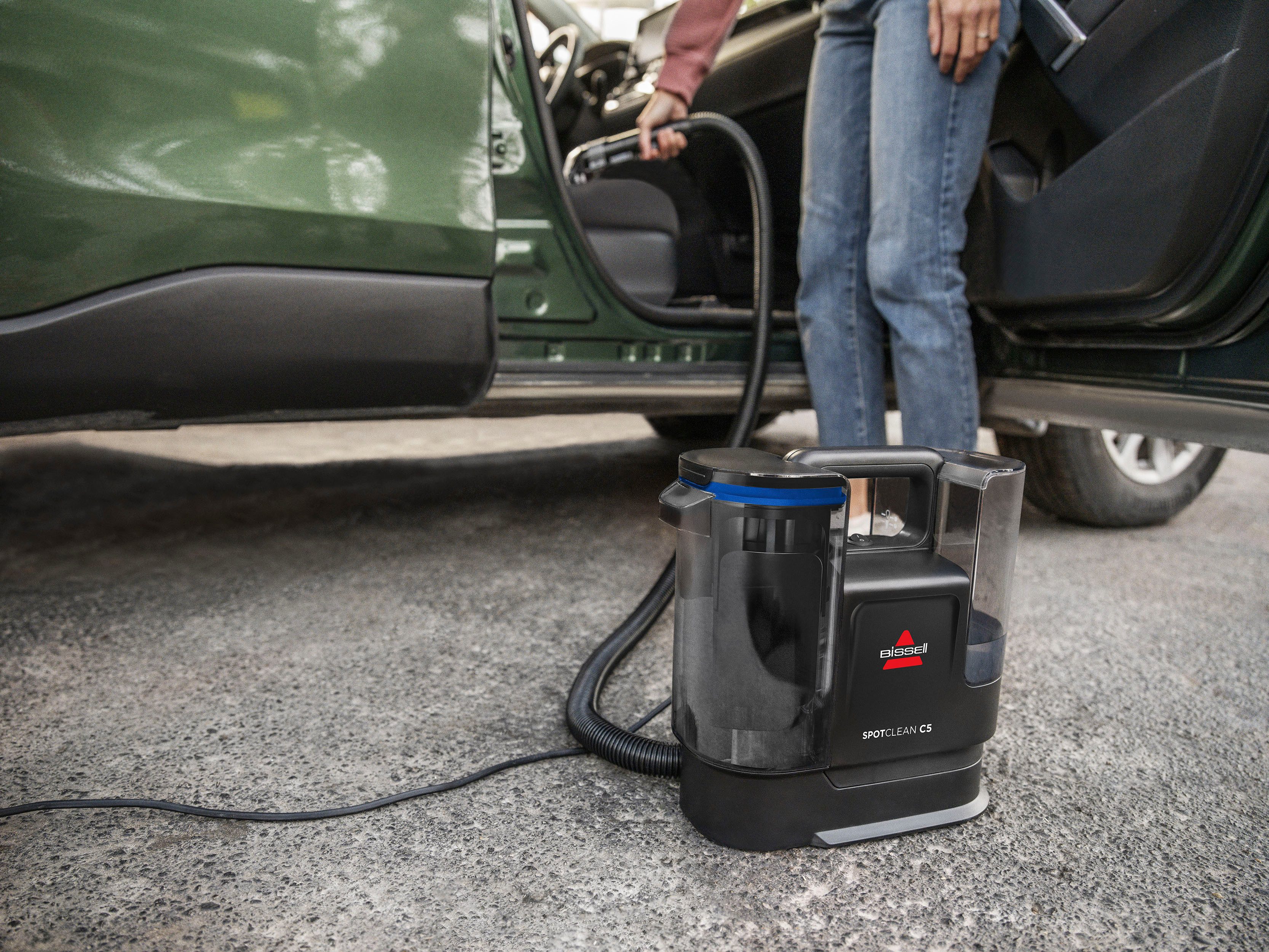 Bissell Waszuiger 3928N, SpotClean C5 Select, krachtig, klein, dual-tank >15kpa, zelfreinigend, reinigt vlekken op tapijt, bekleding, autostoel