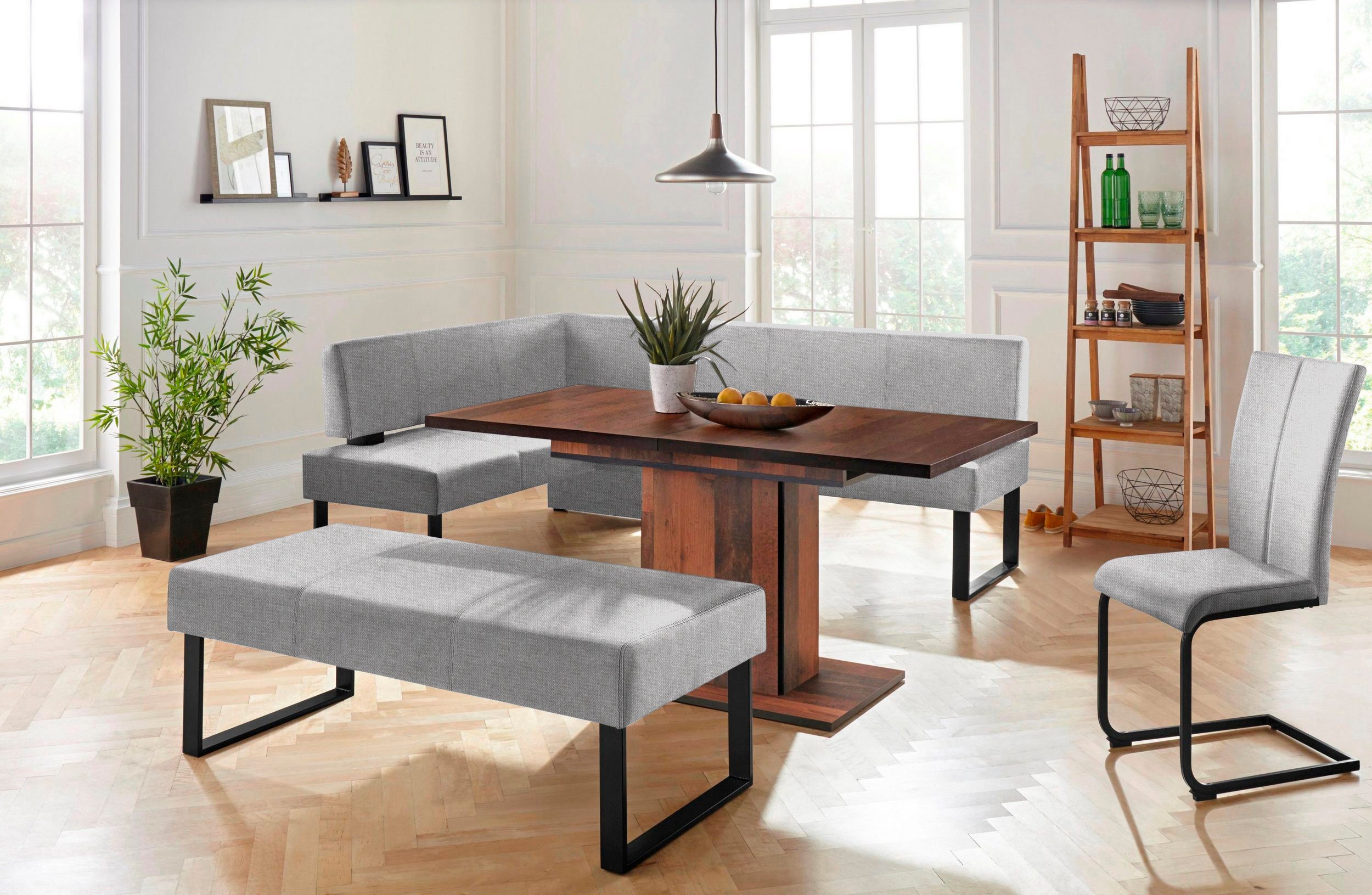 Home affaire Zitbank Oliver Breedte 140 cm, met metalen frame