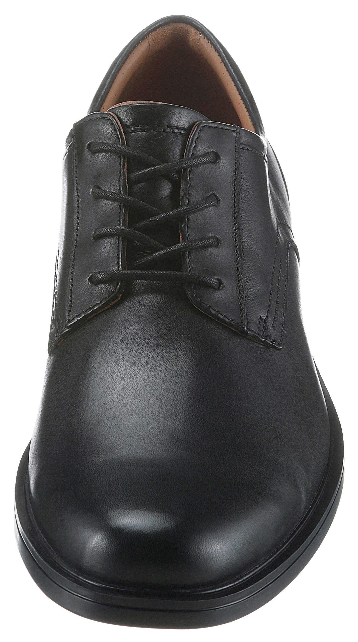 Clarks Veterschoenen Aldric Lace met zachte leren binnenzool, vrijetijdsschoen, lage schoen, veterschoen