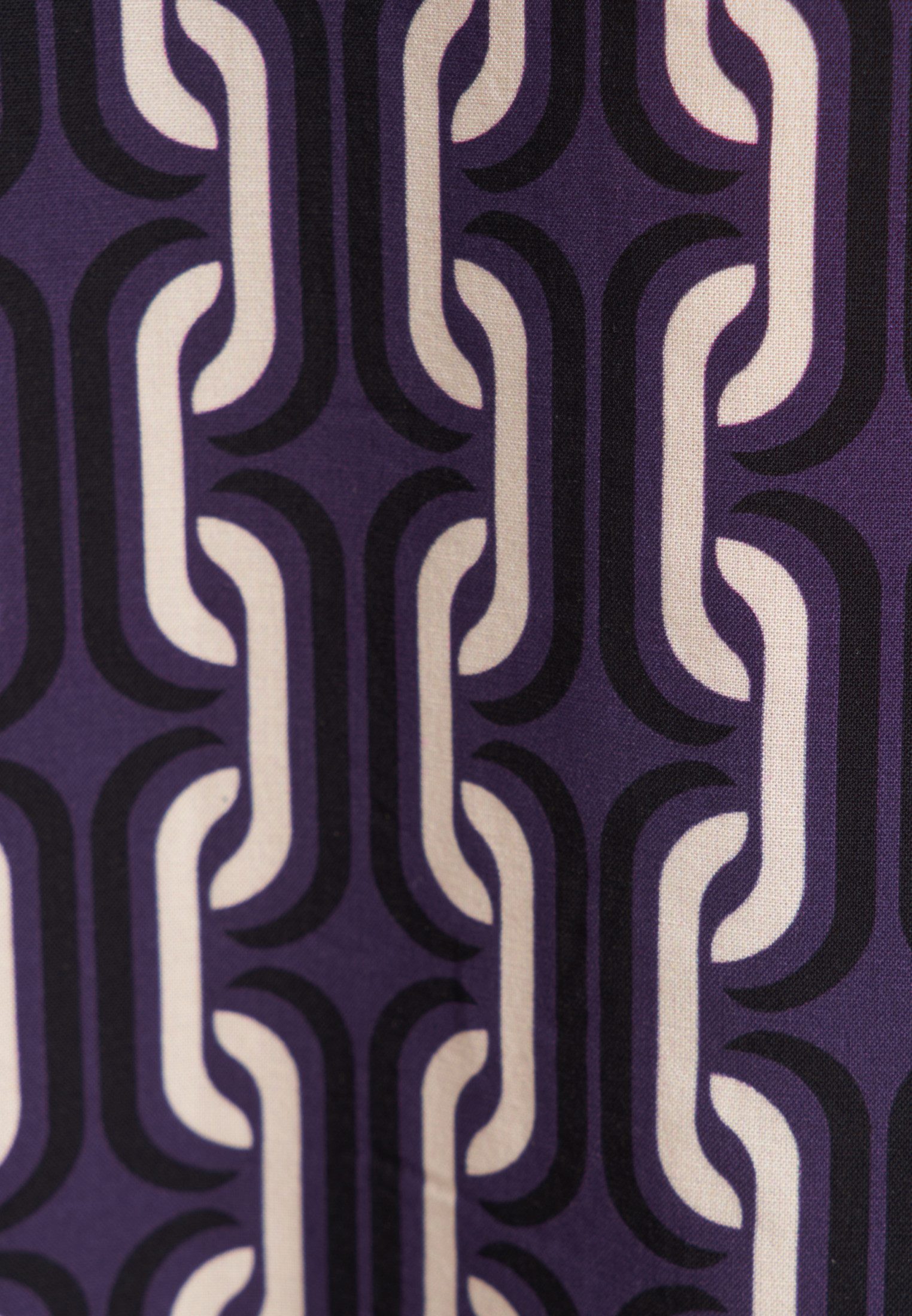 seidensticker Zomerjurk Zwarte roos Lange mouwen kraag print