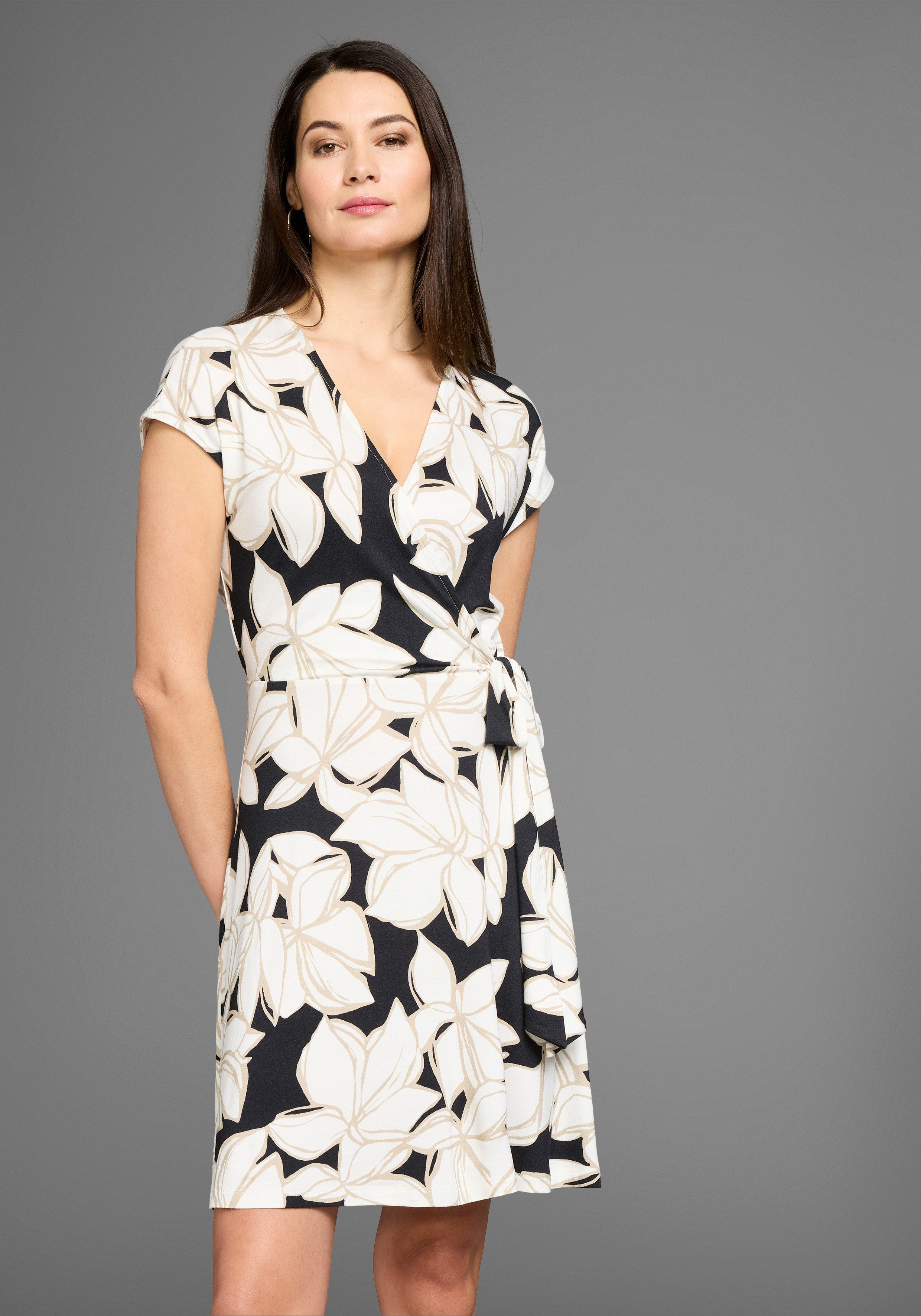 HECHTER PARIS Mini-jurk in wikkellook
