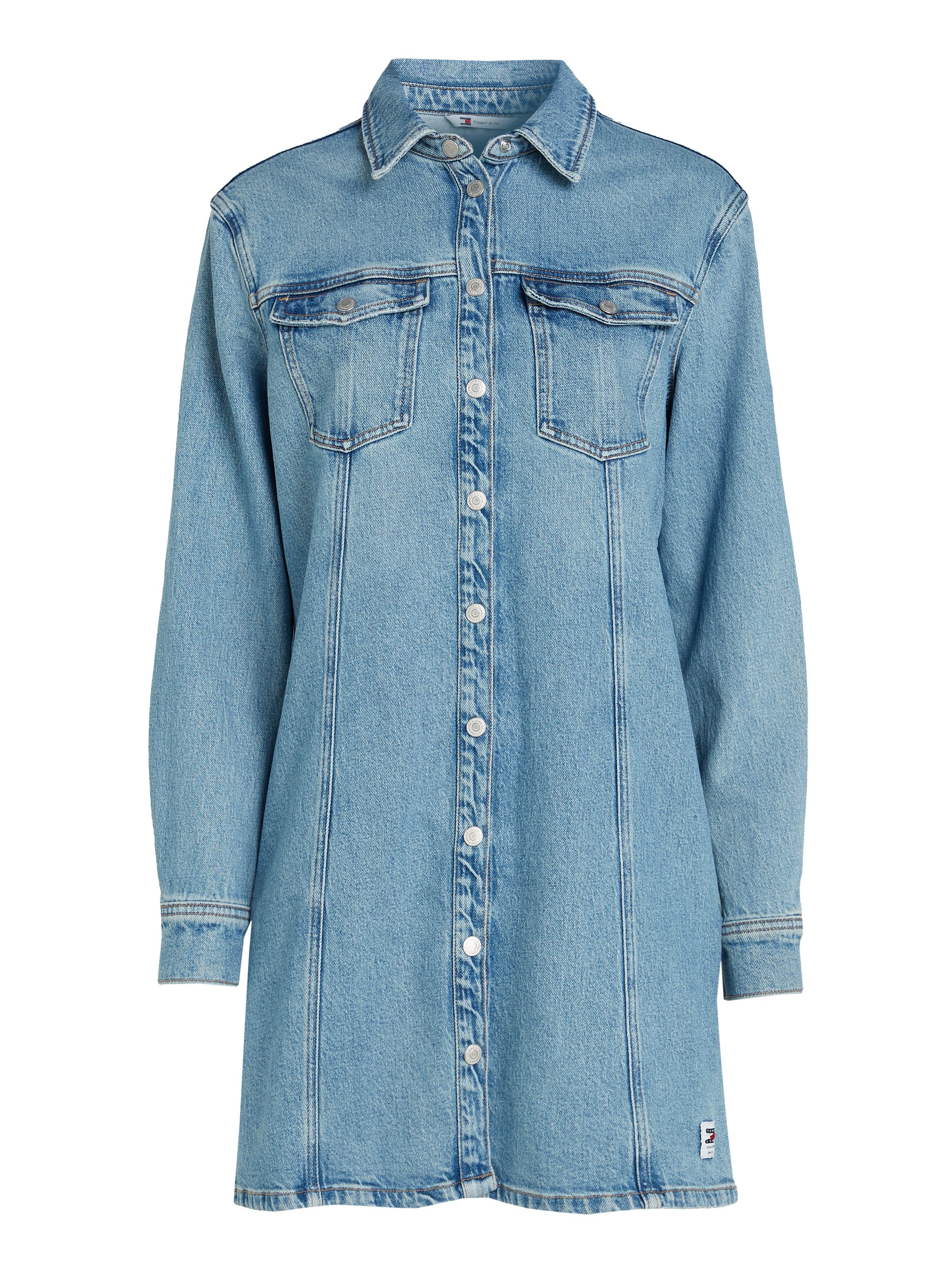 TOMMY JEANS Blousejurk ALINE LS DRESS CH6119 EXT