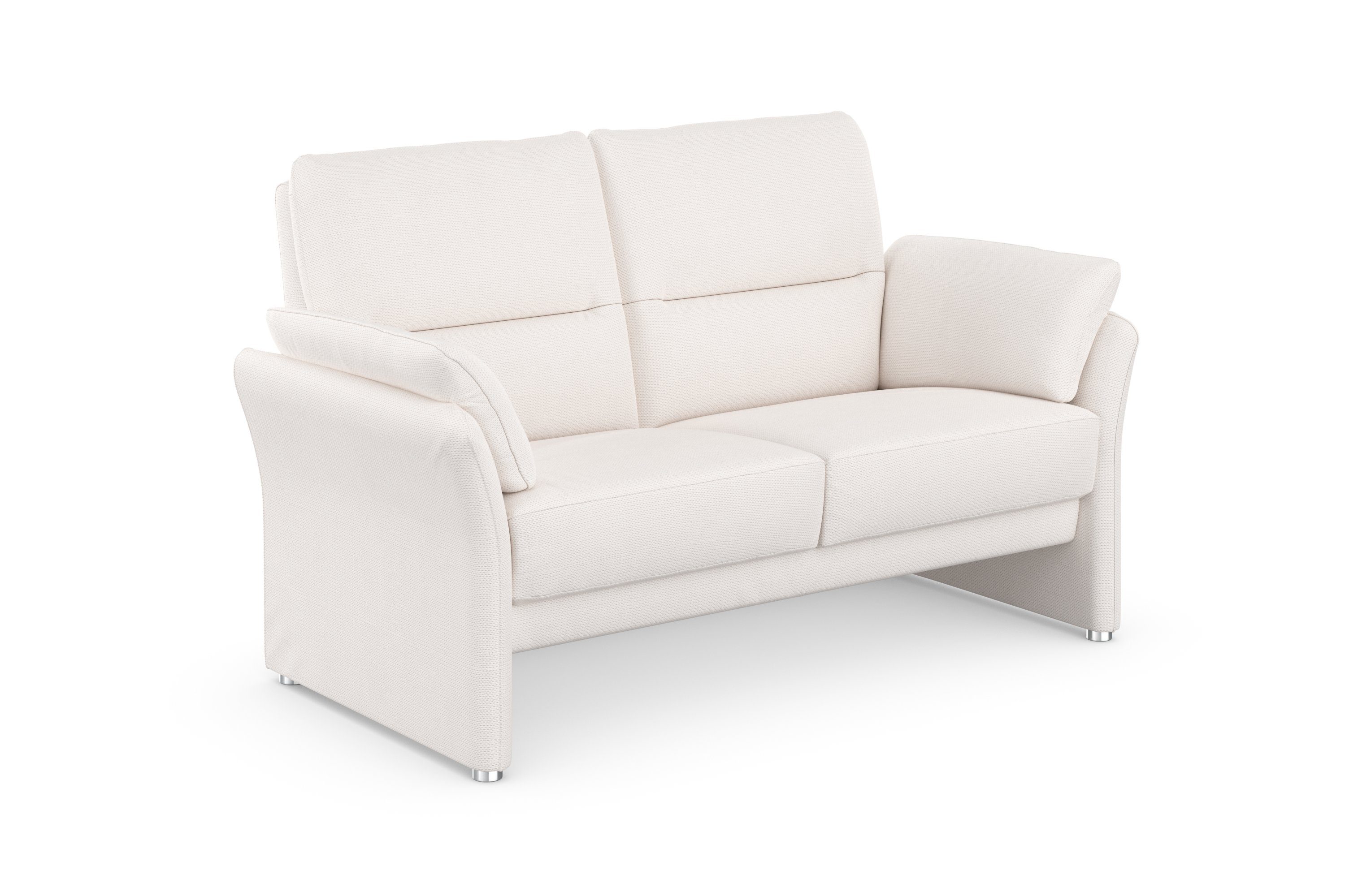 DOMO collection 2-zitsbank Pina, smalle armleuningen, met bonellvering, compact & elegant
