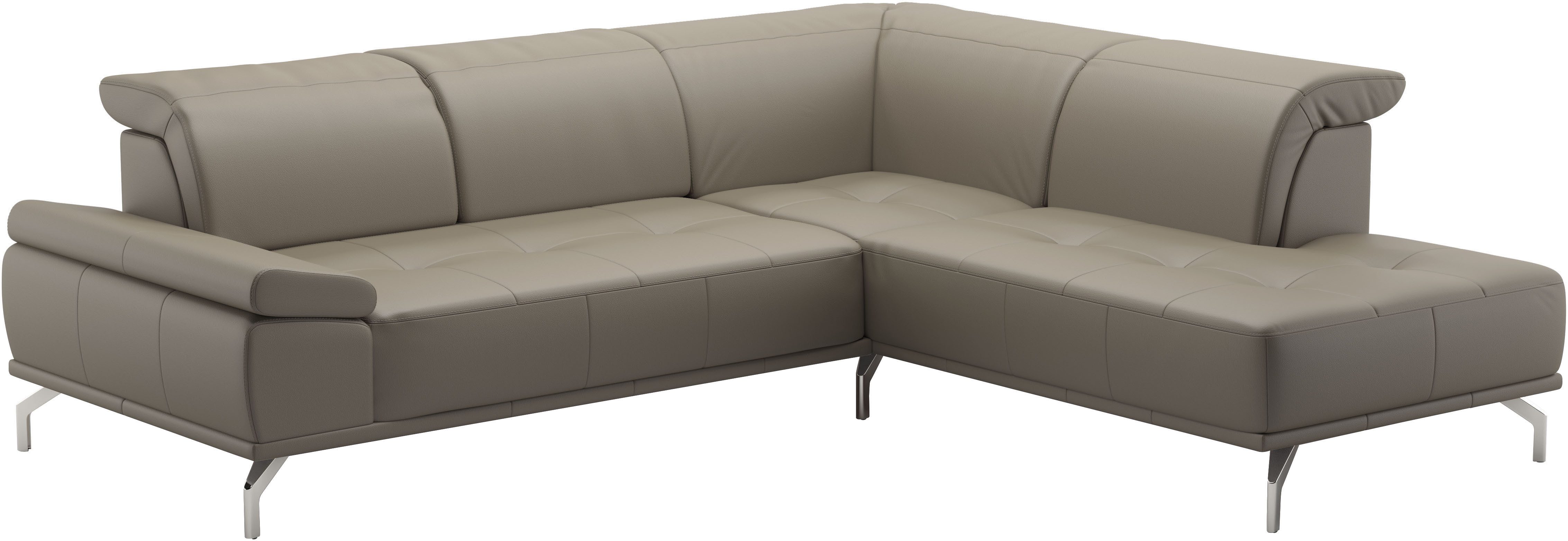 Places of Style Hoekbank Caluna Incl. zitdiepteverstelling, optioneel met hoofd- en armleuningverstelling