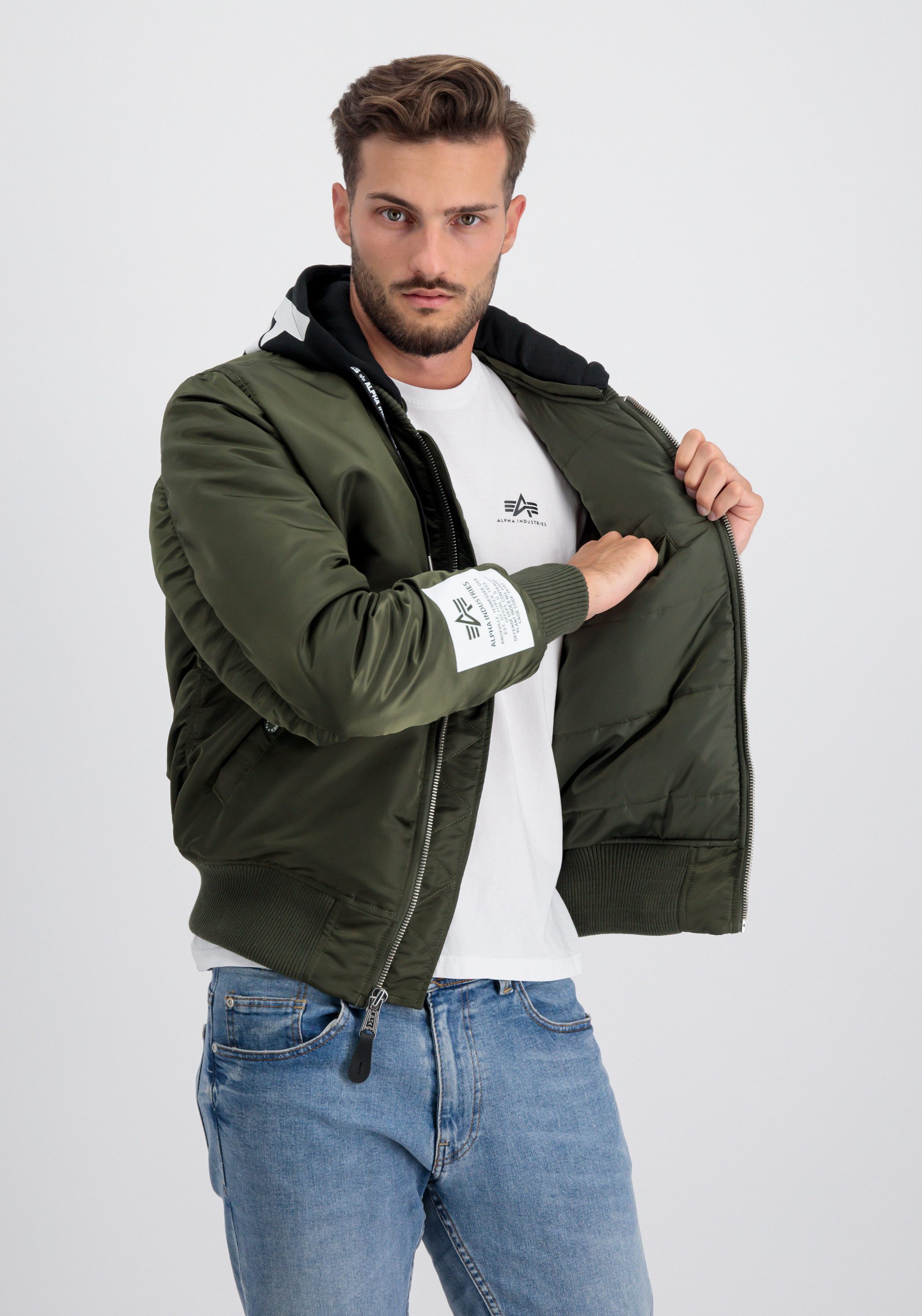 Alpha Industries Bomberjack Alpha Industries Men - Bomber Jackets MA-1 Zip Hood Print