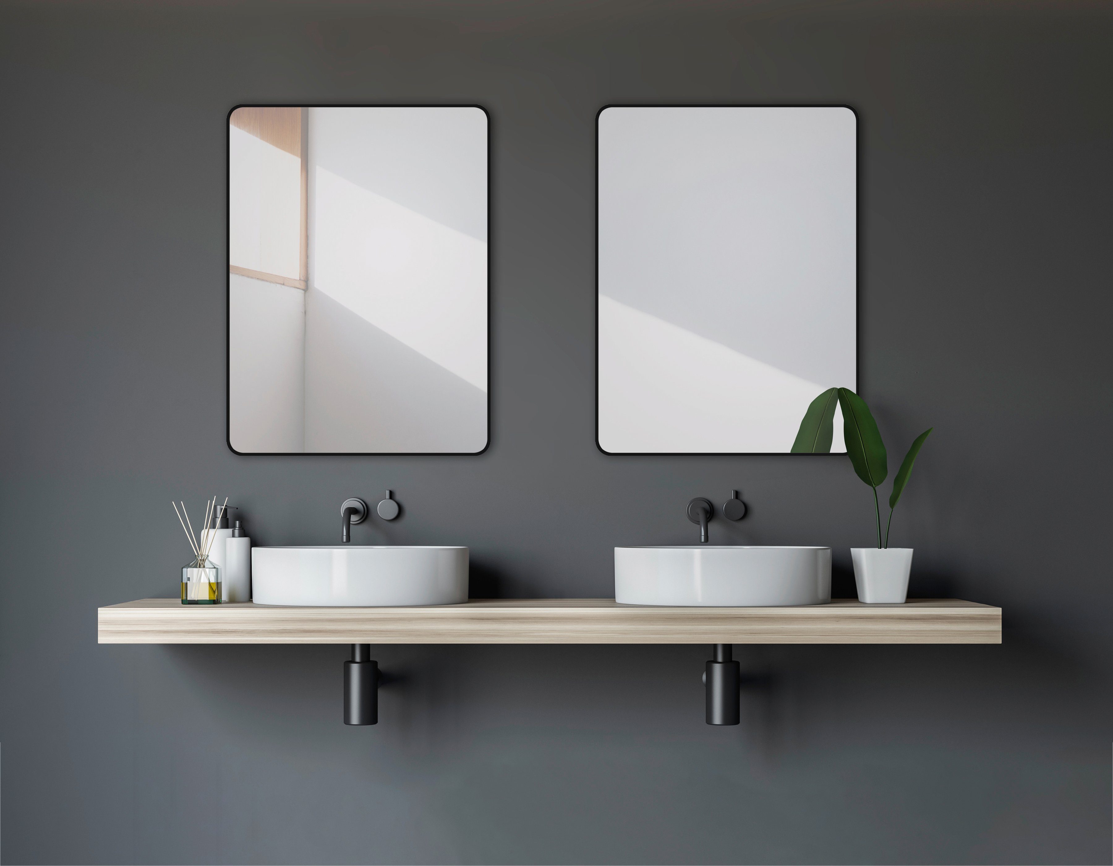 Talos Wandspiegel Black Living Bxh: 80x60 cm (complete set)