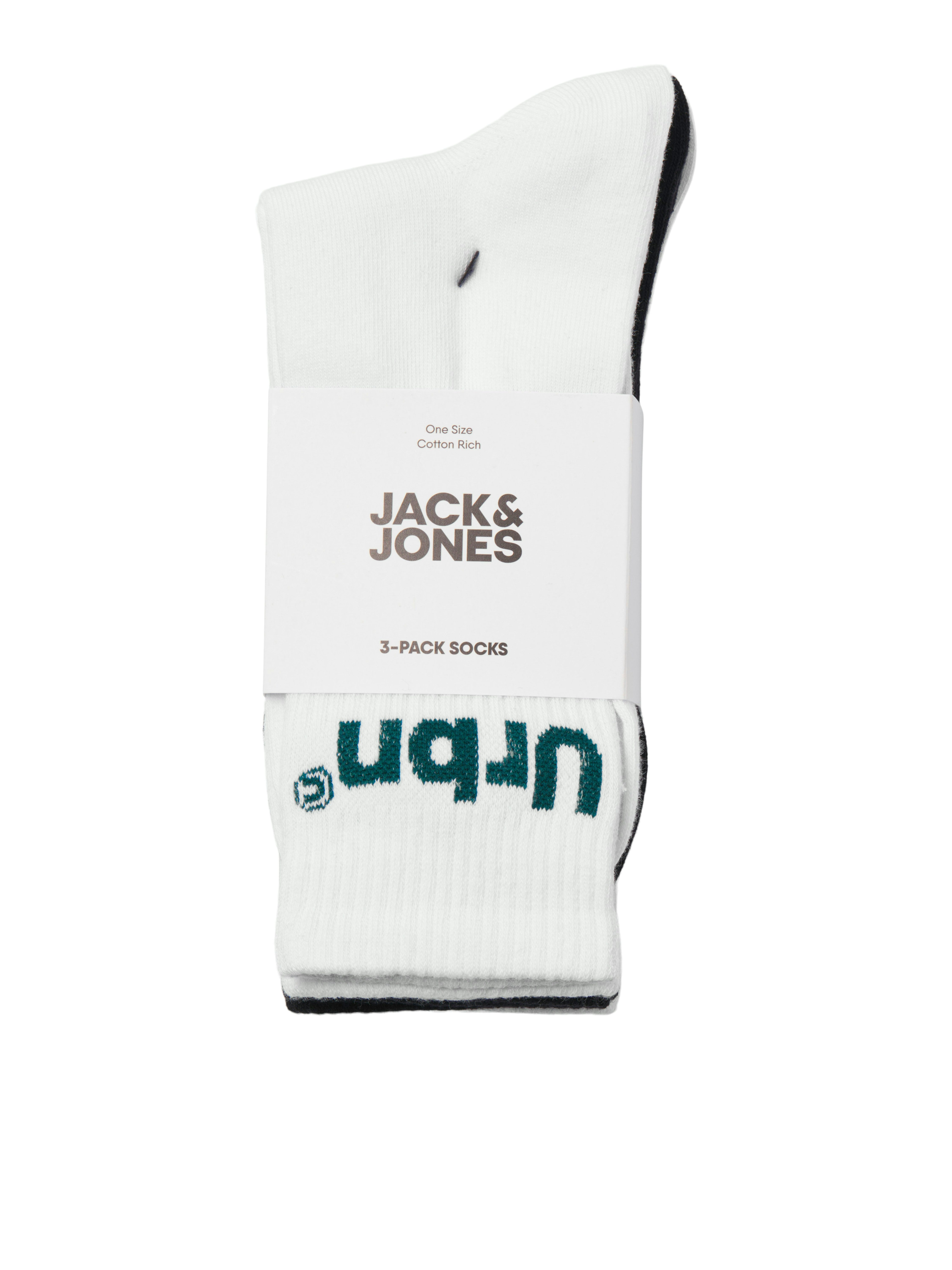 Jack & Jones Vrijetijdssokken JACURBN TENNIS SOCKS 3 PACK SN (set, 3 paar)