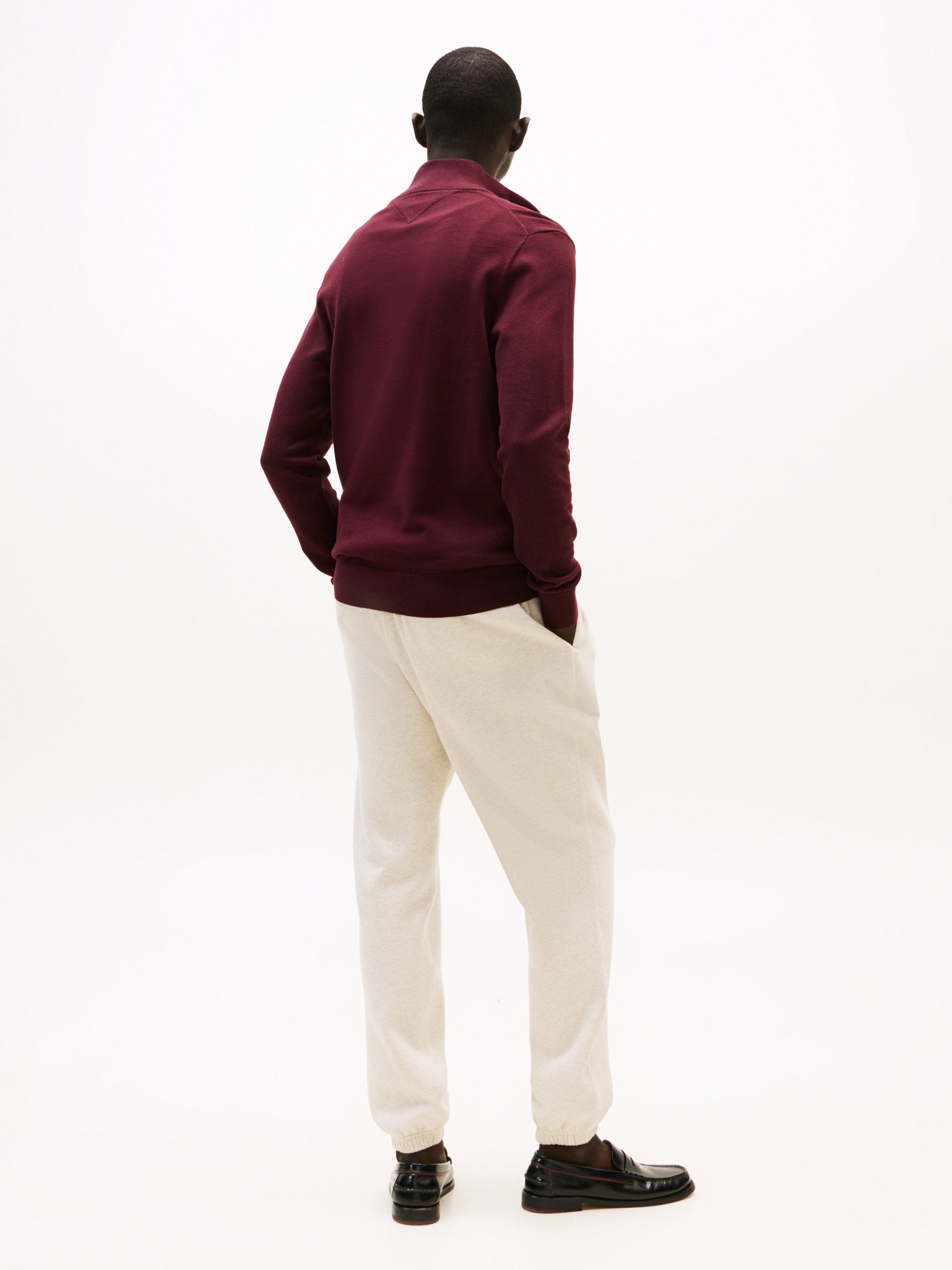 Tommy Hilfiger Schipperstrui ESSENTIAL COTTON ZIP MOCK