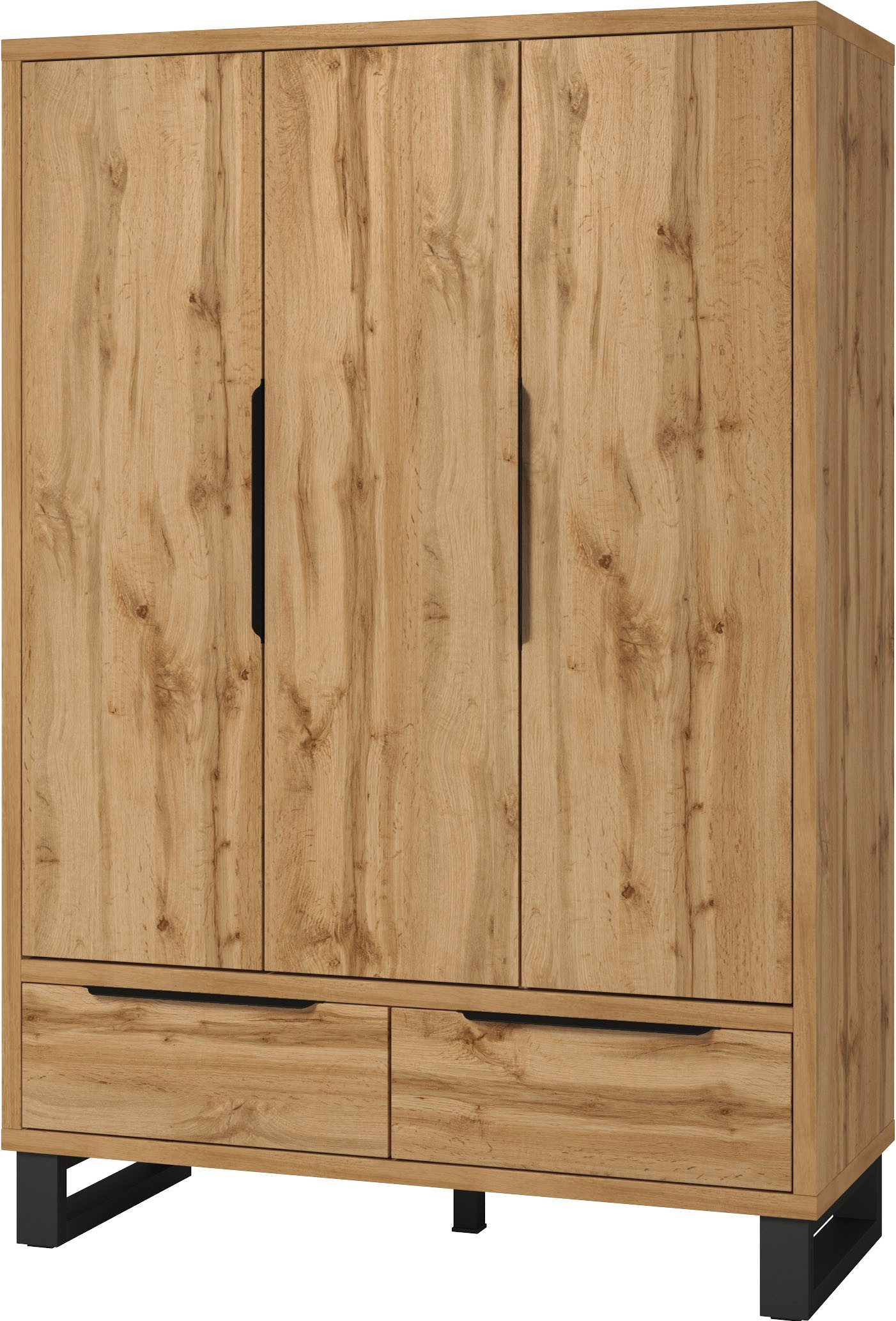Home affaire Draaideurkast Bronne, breedte 145 cm, linnenkast inclusief binneninrichting