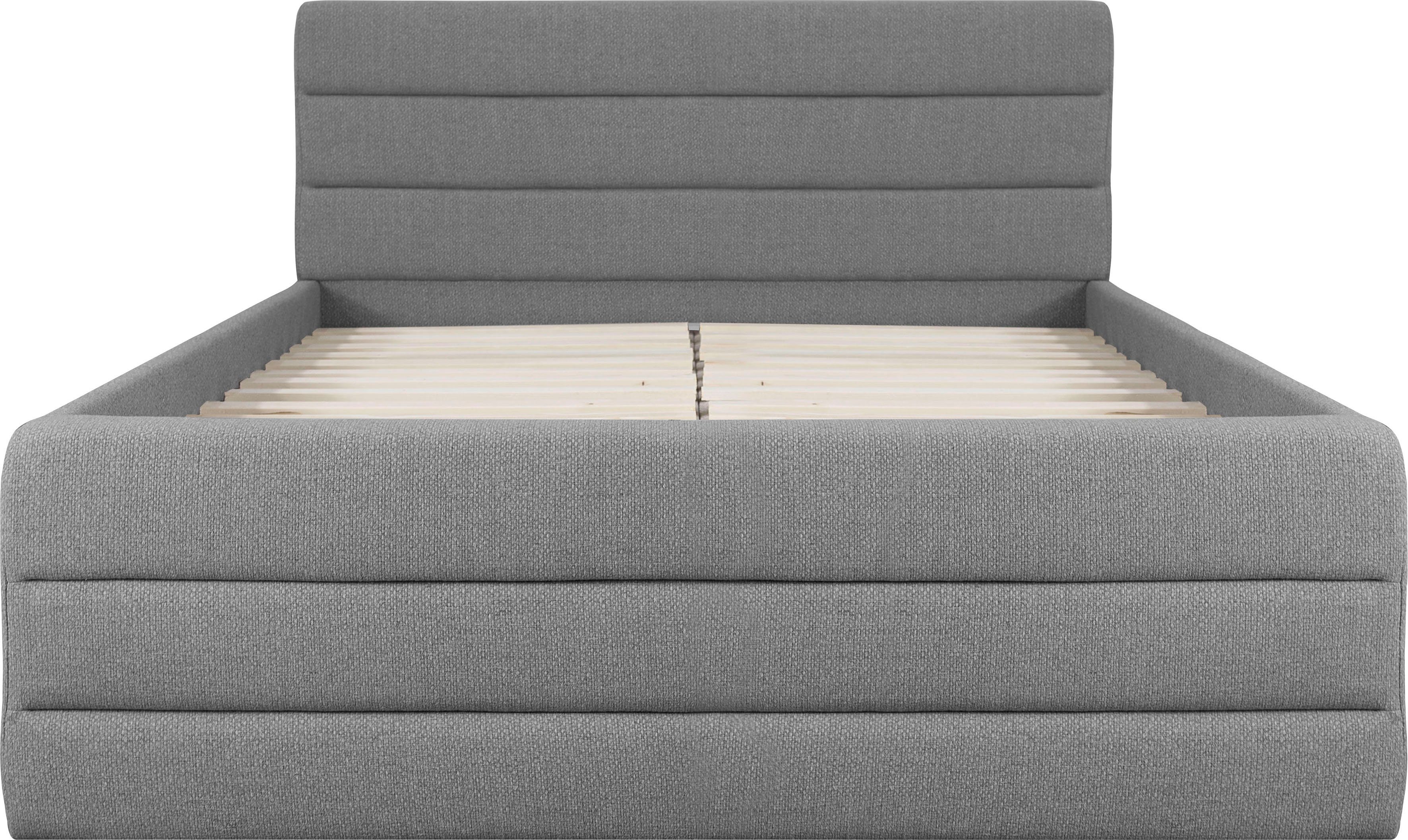 OTTO products Gestoffeerd bed Merrit Dwarsnaad in het hoofd- en voetbord, in 5 breedten, ook in 220 cm lang