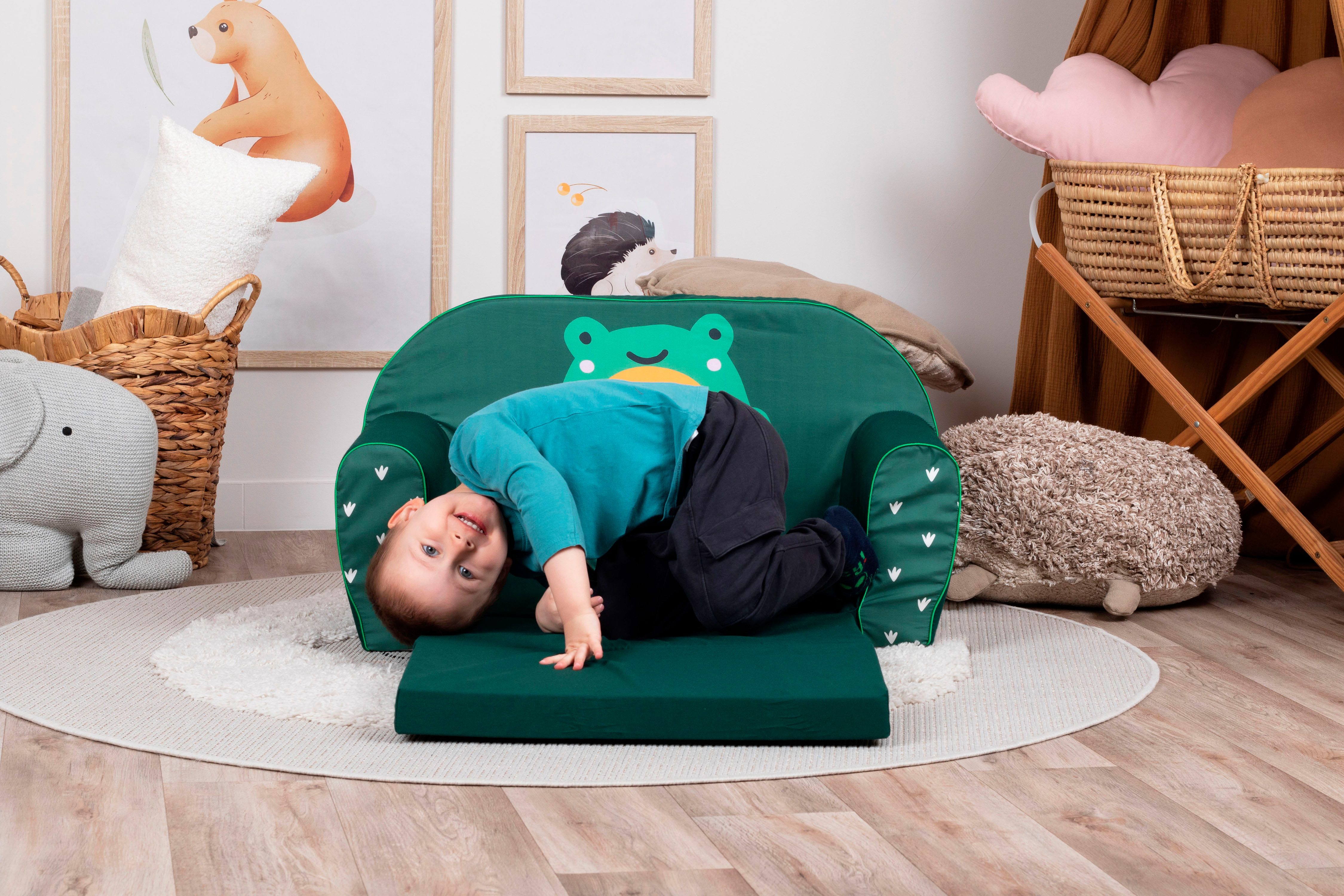Knorrtoys® Bank Green frog voor kinderen, made in europe