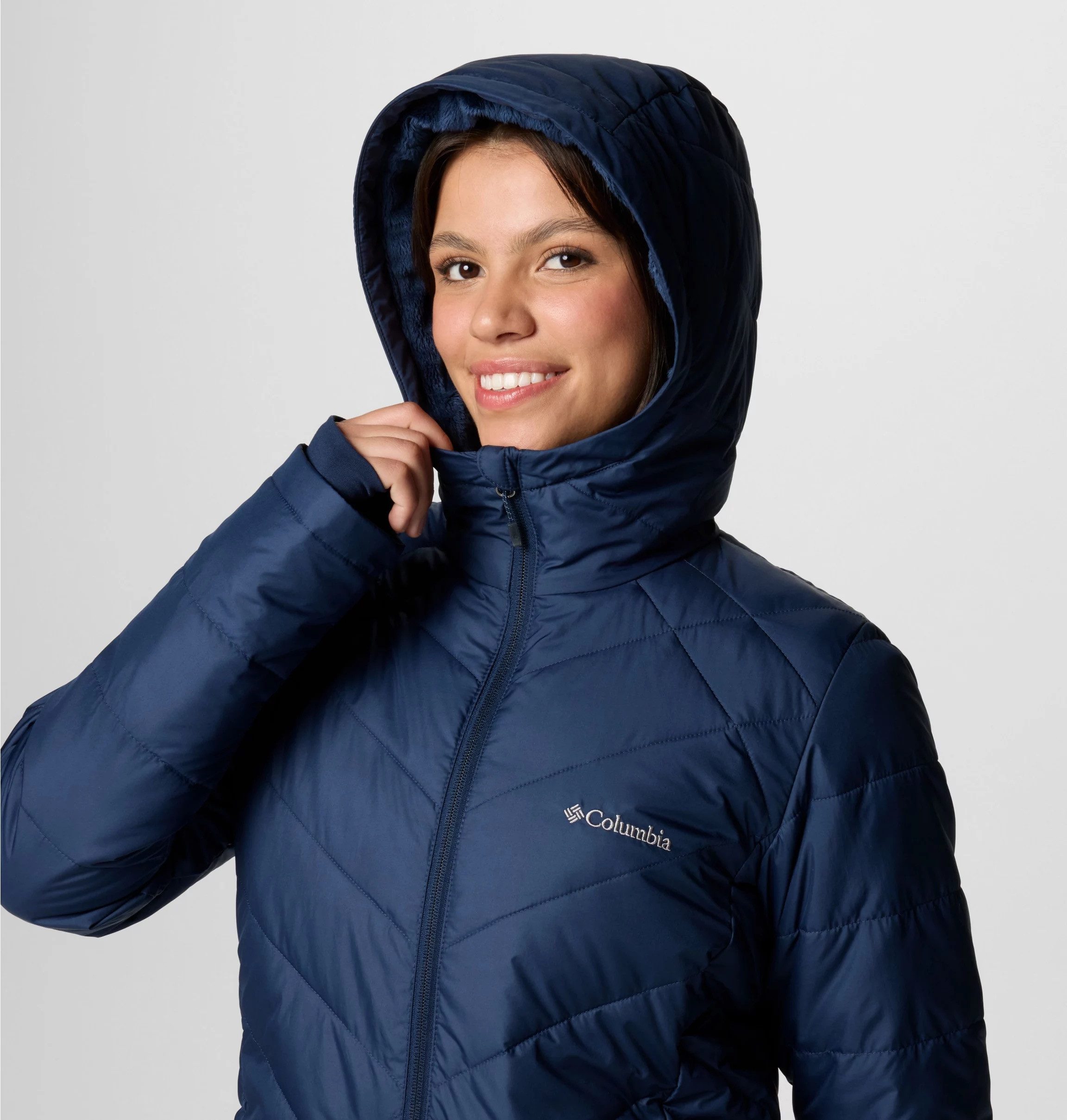 Columbia Gewatteerde jas HEAVENLY LONG HOODED JACKET (1-delig)