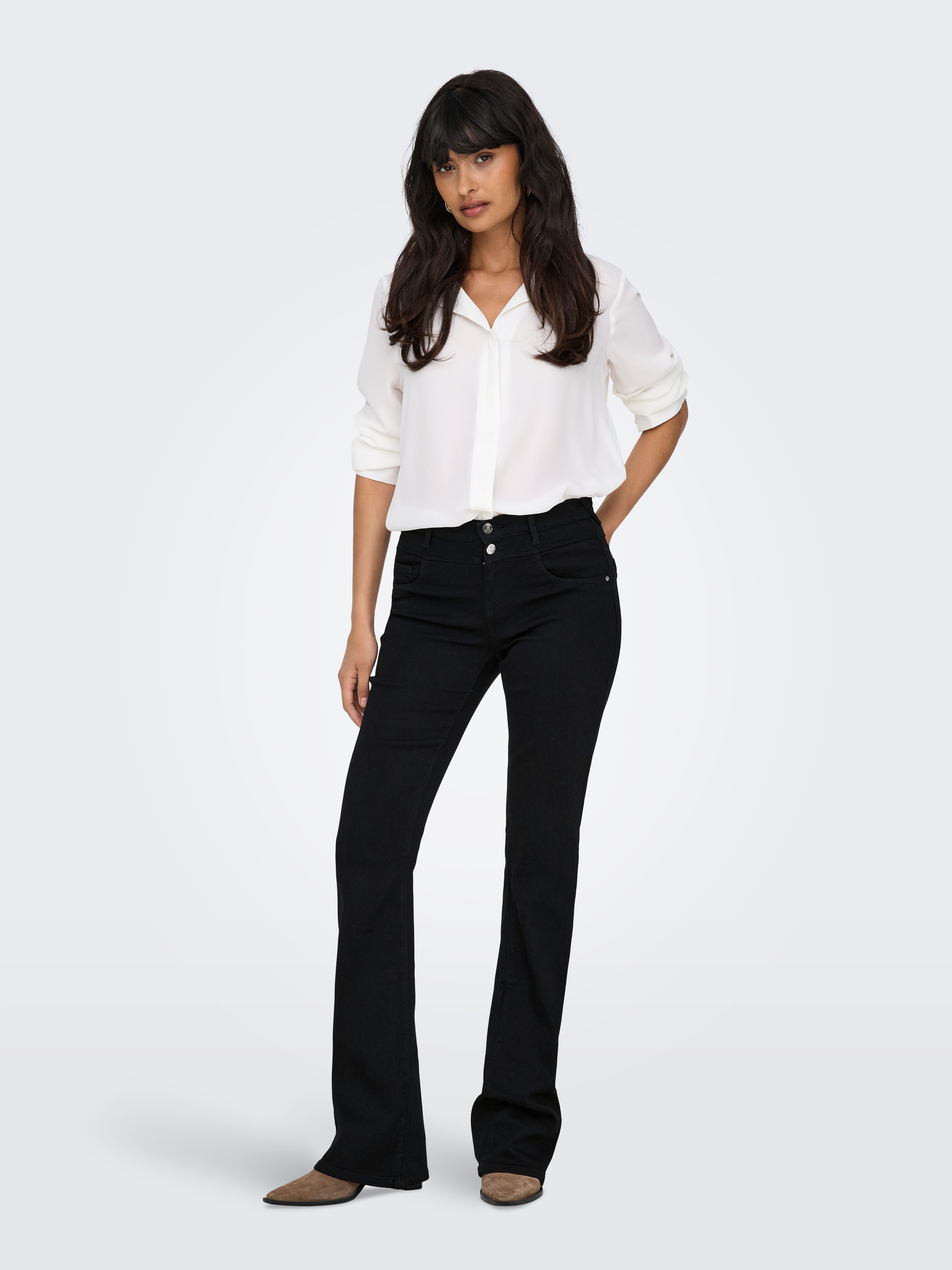 Only Bootcut jeans ONLRAIN MID FRONT YOKE FLARED DNM BOX X
