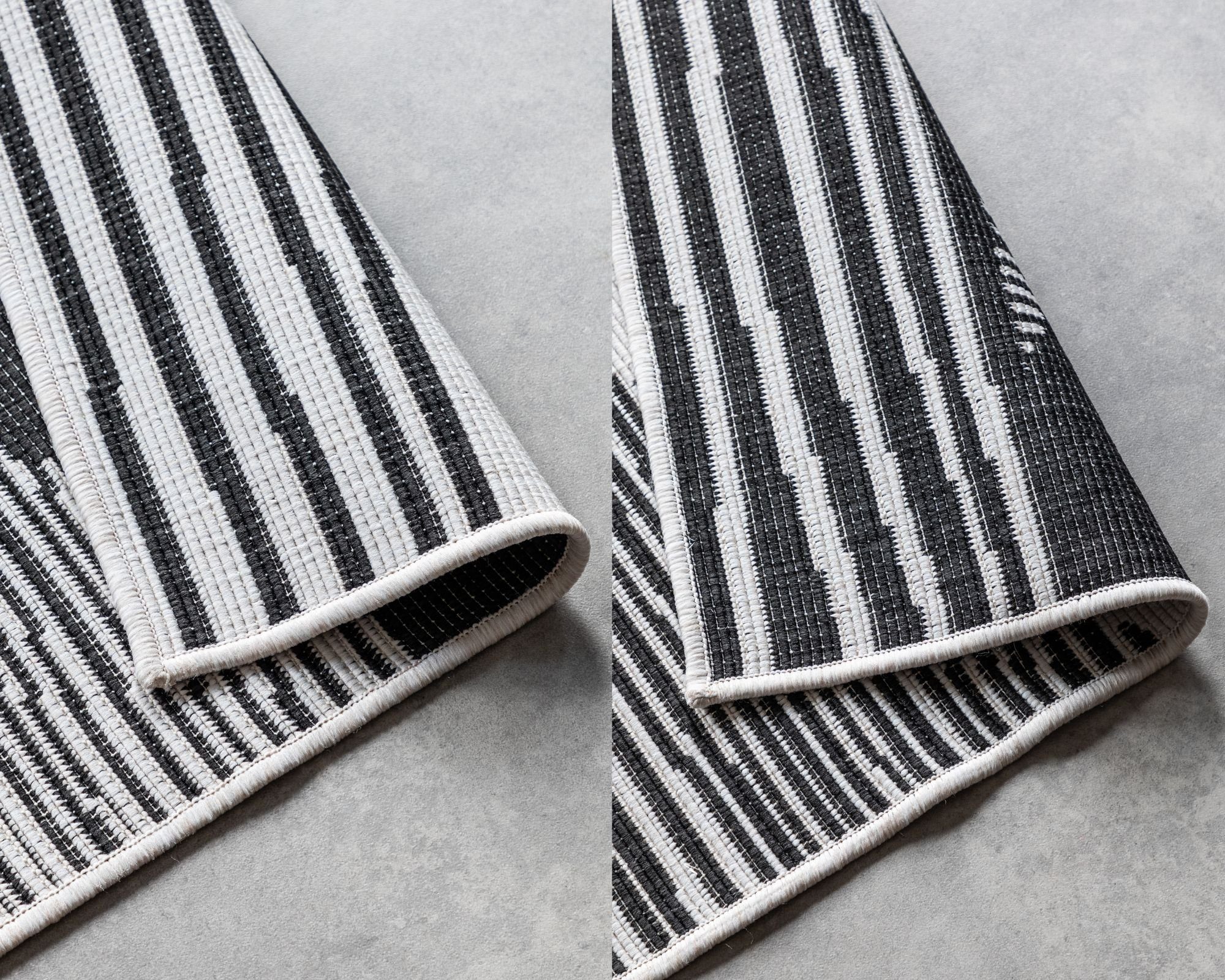ELLE DECORATION Vloerkleed Rhombus, In- en Outdoor Vlakweefsel, binnen- en buitengebruik, modern, omkeerbaar tapijt, balkon, woonkamer